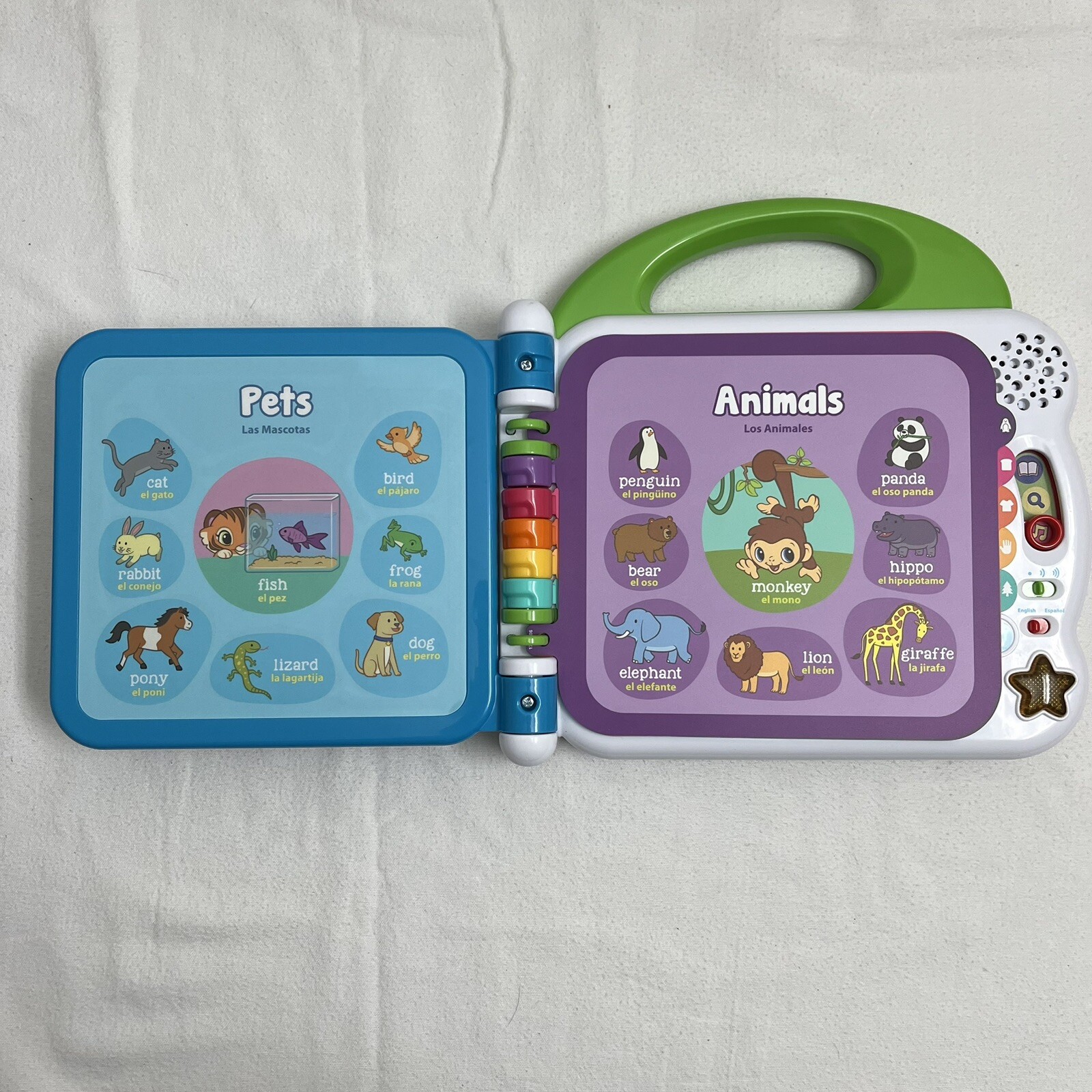 LeapFrog Learning Friends 100 Words Book Electronic Bilingual, Tested & Works