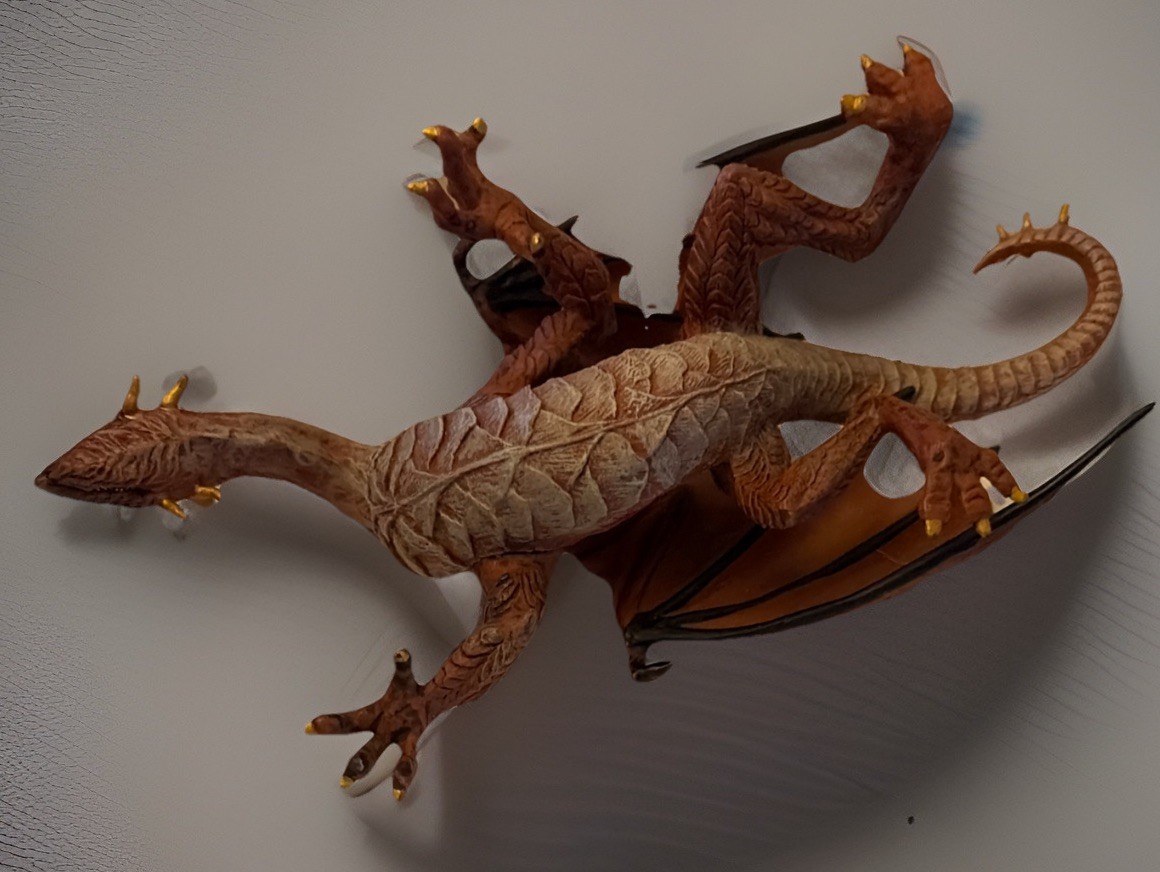 Red Mountain Dragon Action Figure Fantasy, 2008 Safari Ltd.