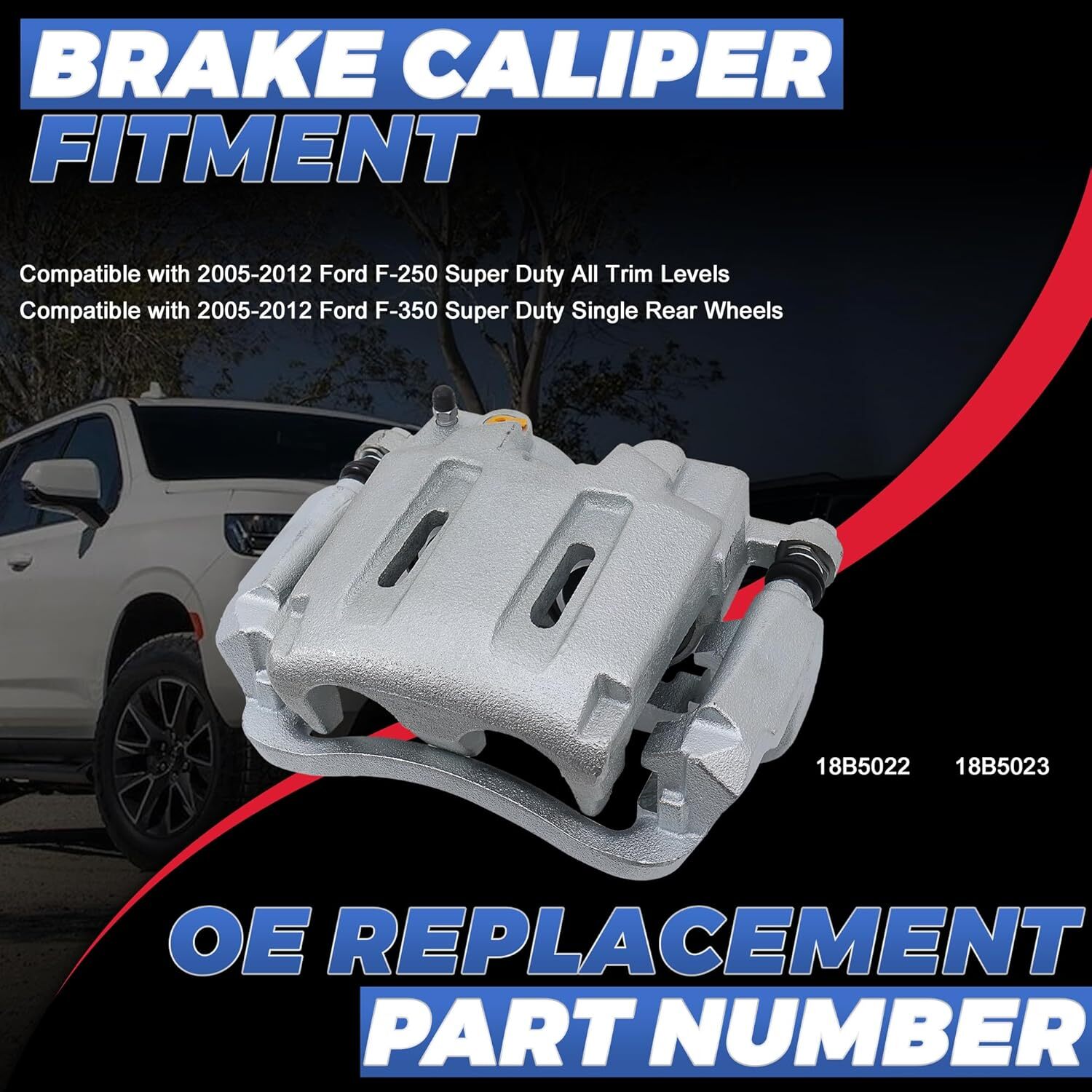Front Disc Brake Calipers Assembly Compatible with Ford F-250/F-350 Super Duty
