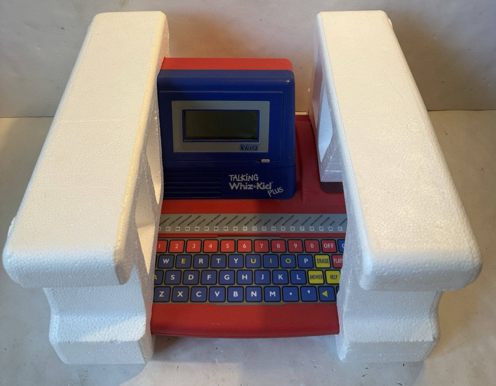 Vintage 1990 Vtech Talking Whiz Kid Plus Learning Toy W/ Box & Manuals Works