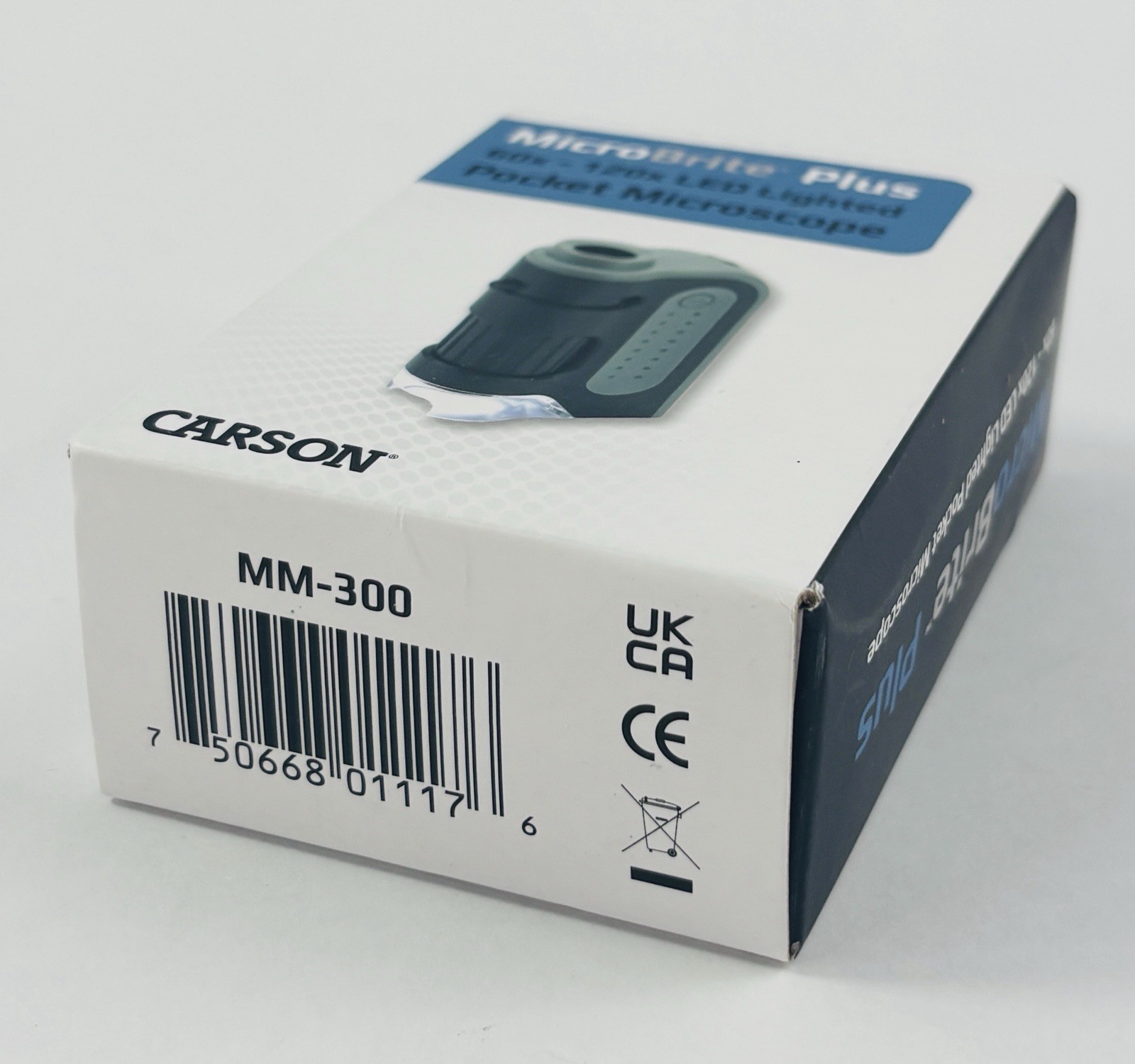 Carson MicroBrite Plus 60x – 120x LED Lighted Zoom Pocket Microscope