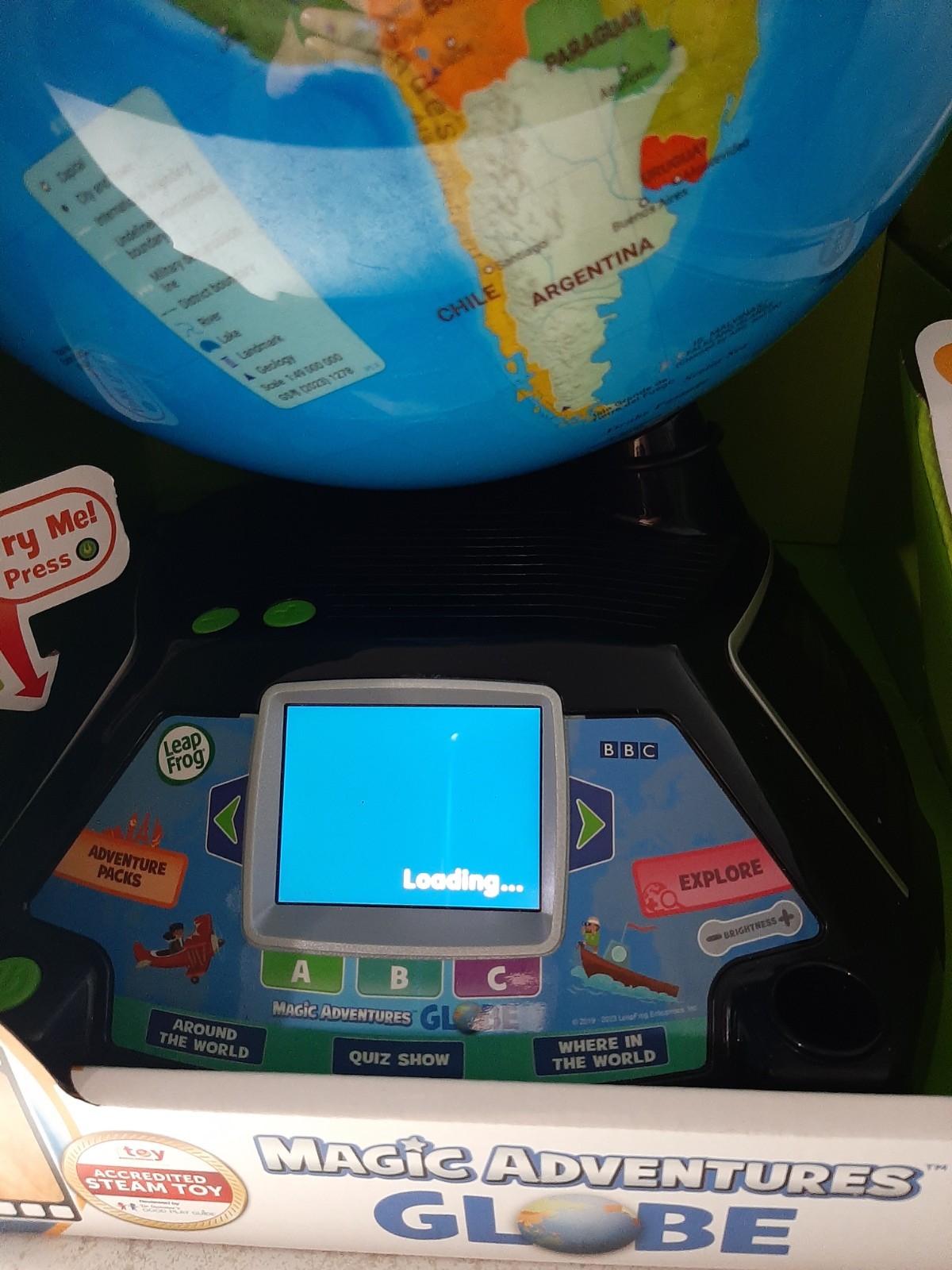 LeapFrog 80-605400 Magic Adventures Globe Educational Toy BBC Videos