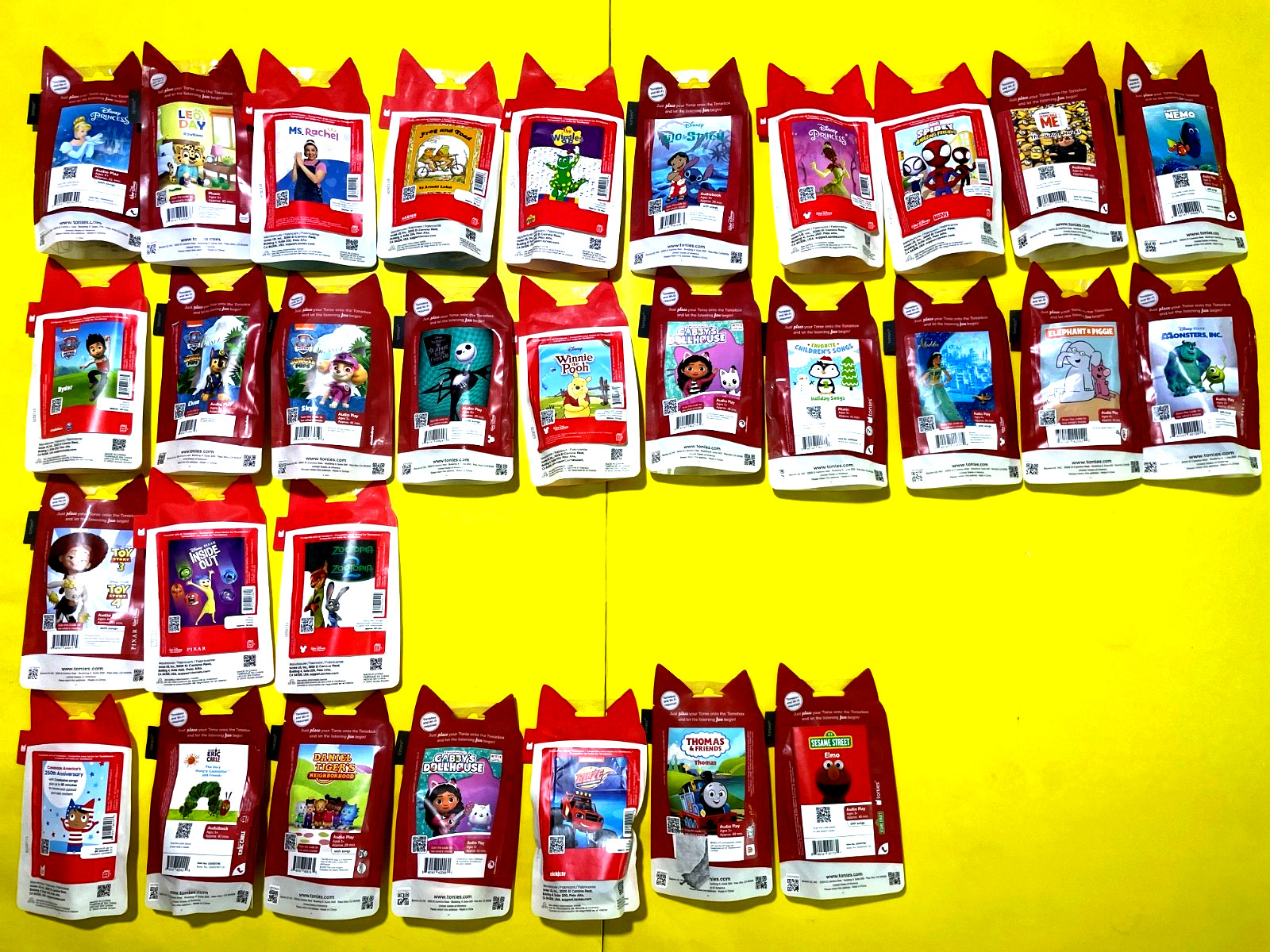 X120 NEW tonies audio play & book Includes SOLD OUT & HTF Variety of 30 X 4 Each