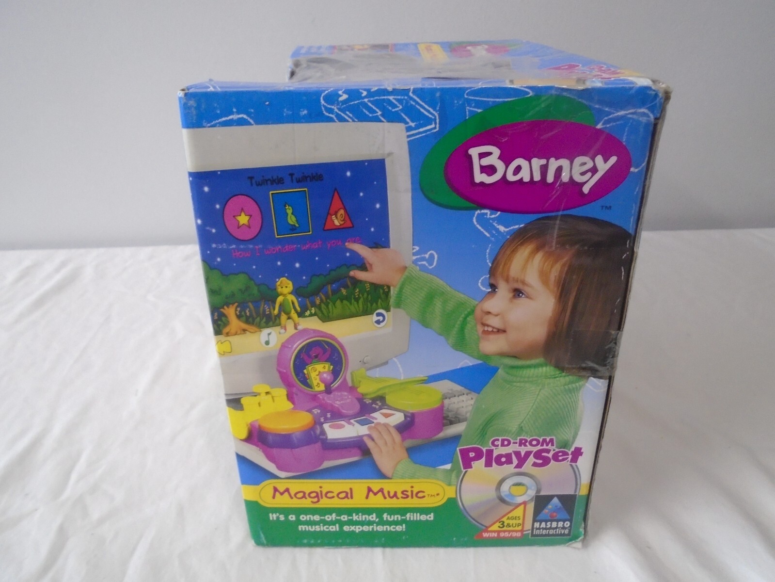 Barney Magical Music CD-ROM Playset [ Lyons & Hasbro 2000 ] [ Brand New ]