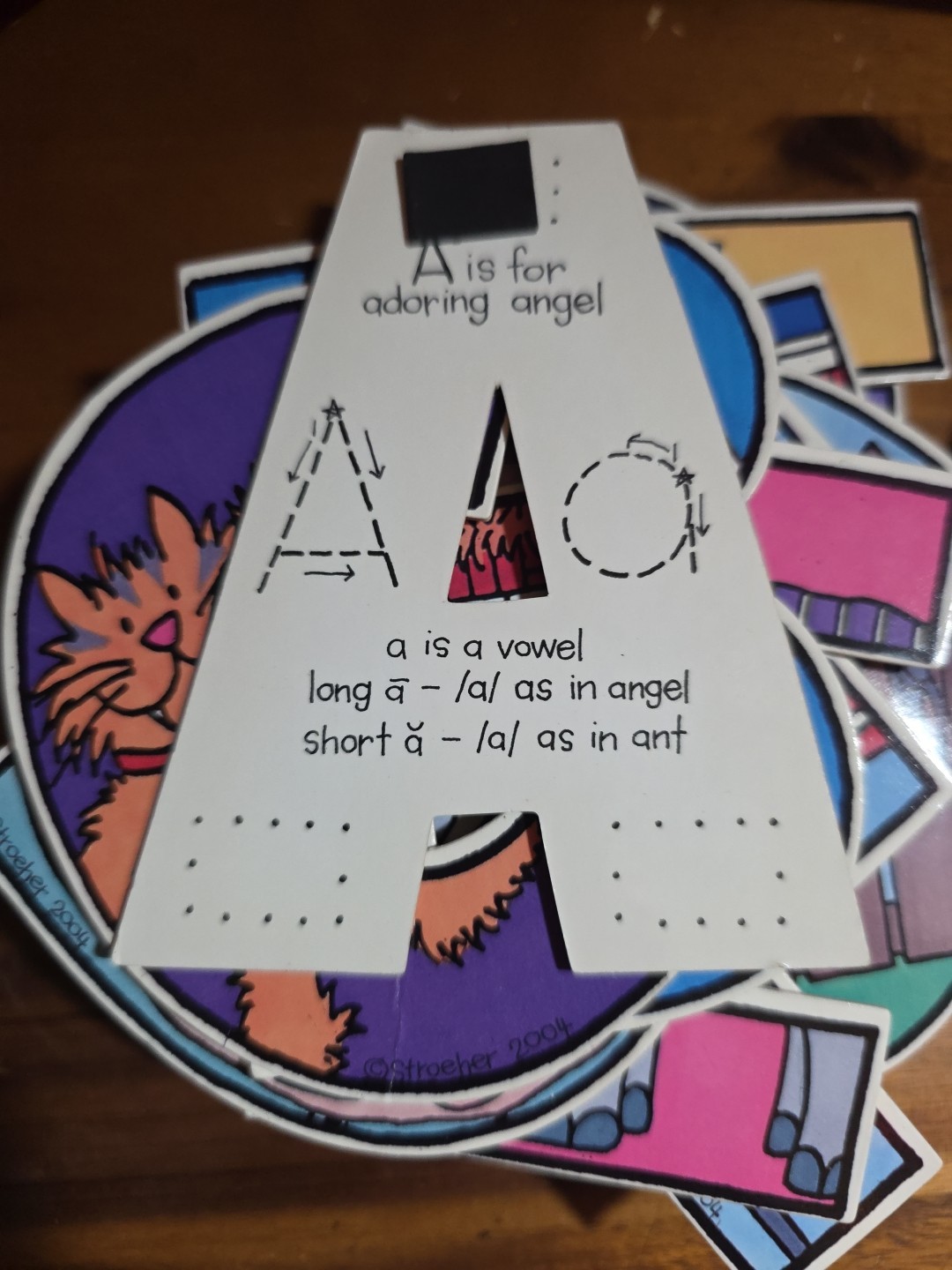 Complete Stroeher Upper And Lower Case Letter Alphabet Set A-Z Pictures Magnetic
