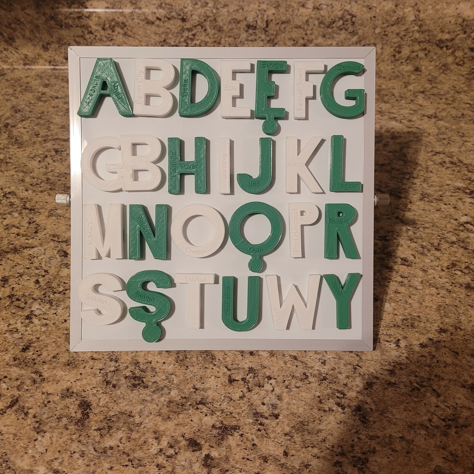 ABD Alphabet Letters Nigerian Alphabet Yoruba Alfabeti Educational Magnets