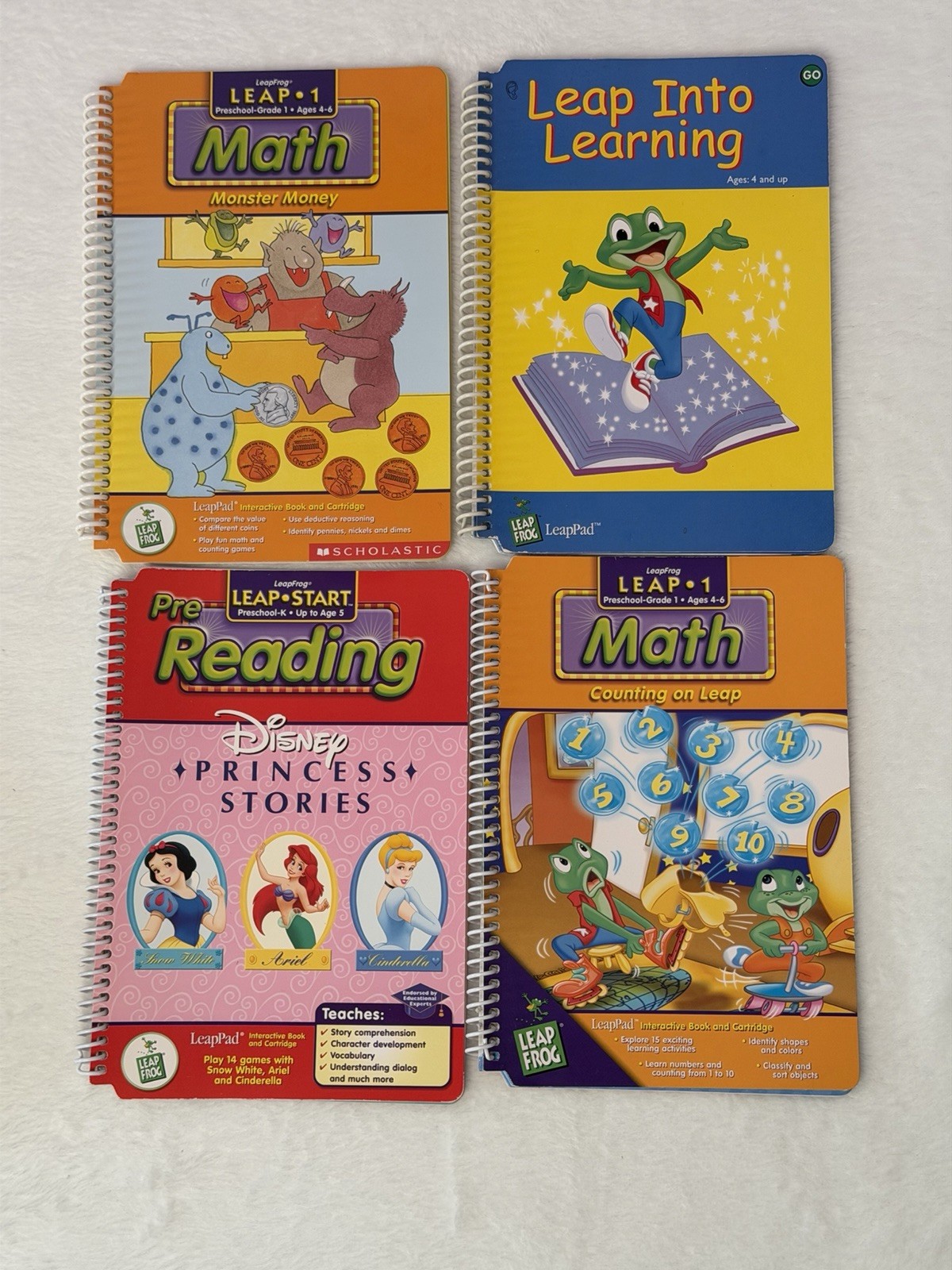 Leapfrog LeapPad Learning Game System Console Model 57-000-01 w/backpack TESTED