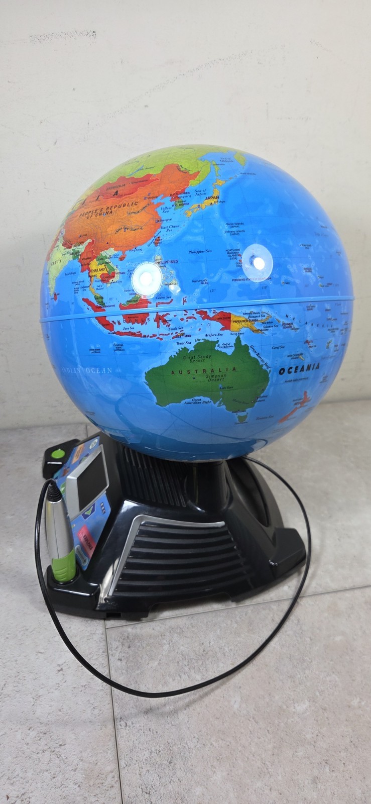LeapFrog Magic Adventures Globe BBC Educational Interactive Toy & Stylus TESTED