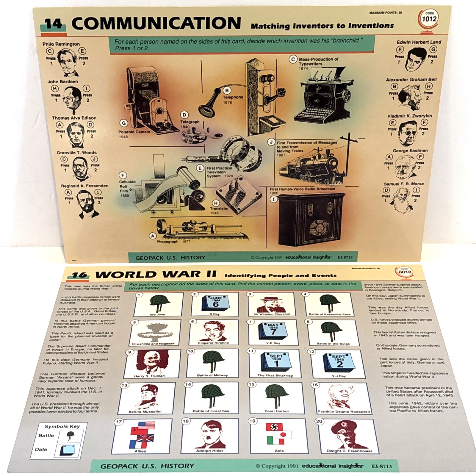 GeoSafari U.S. History Learning Game Complete Educational Insights Home School