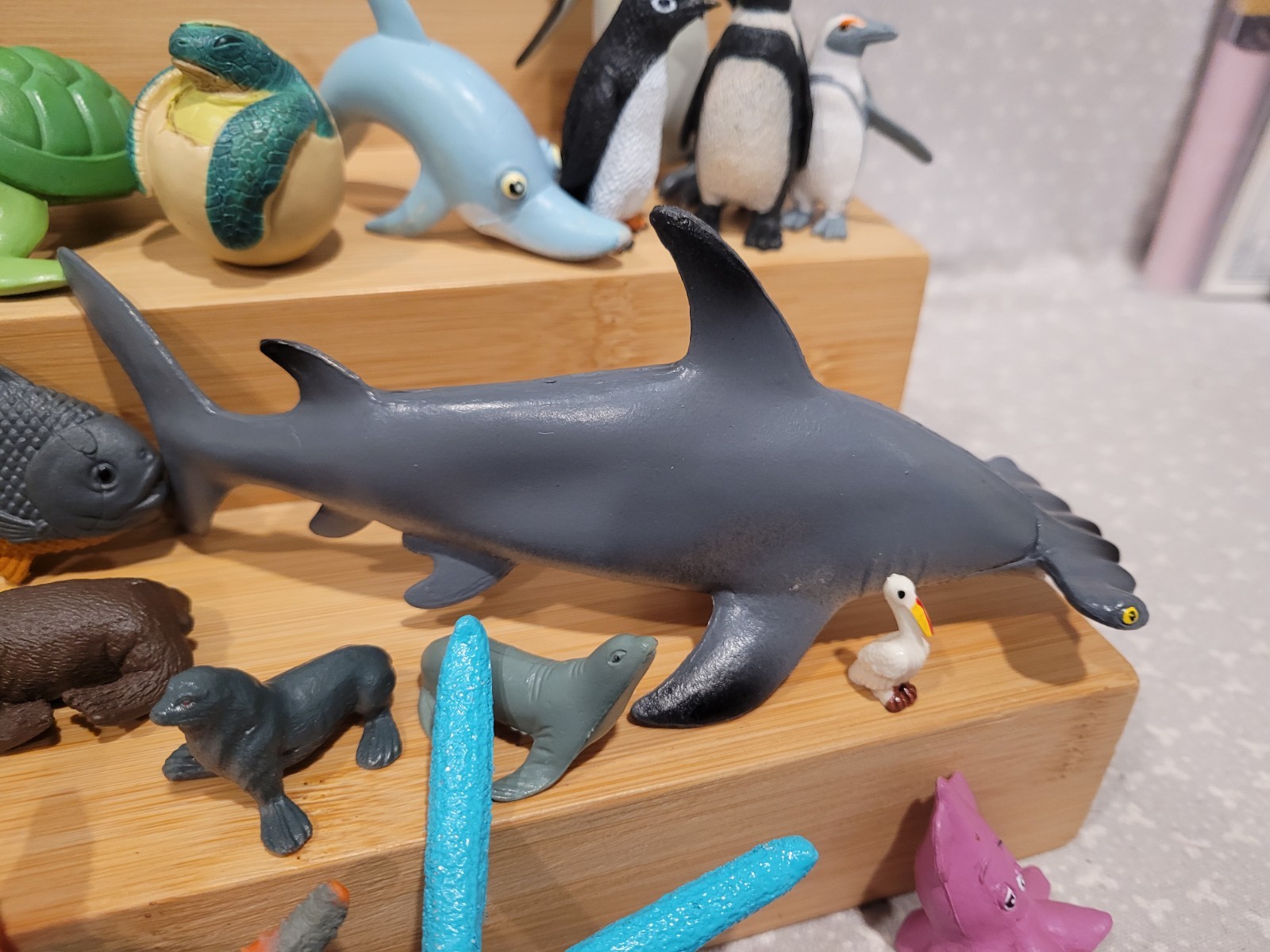 Dolphin Seal Fish Octopus Penguin Shark Marine Ocean Animal Figure Lot 50+ Pcs