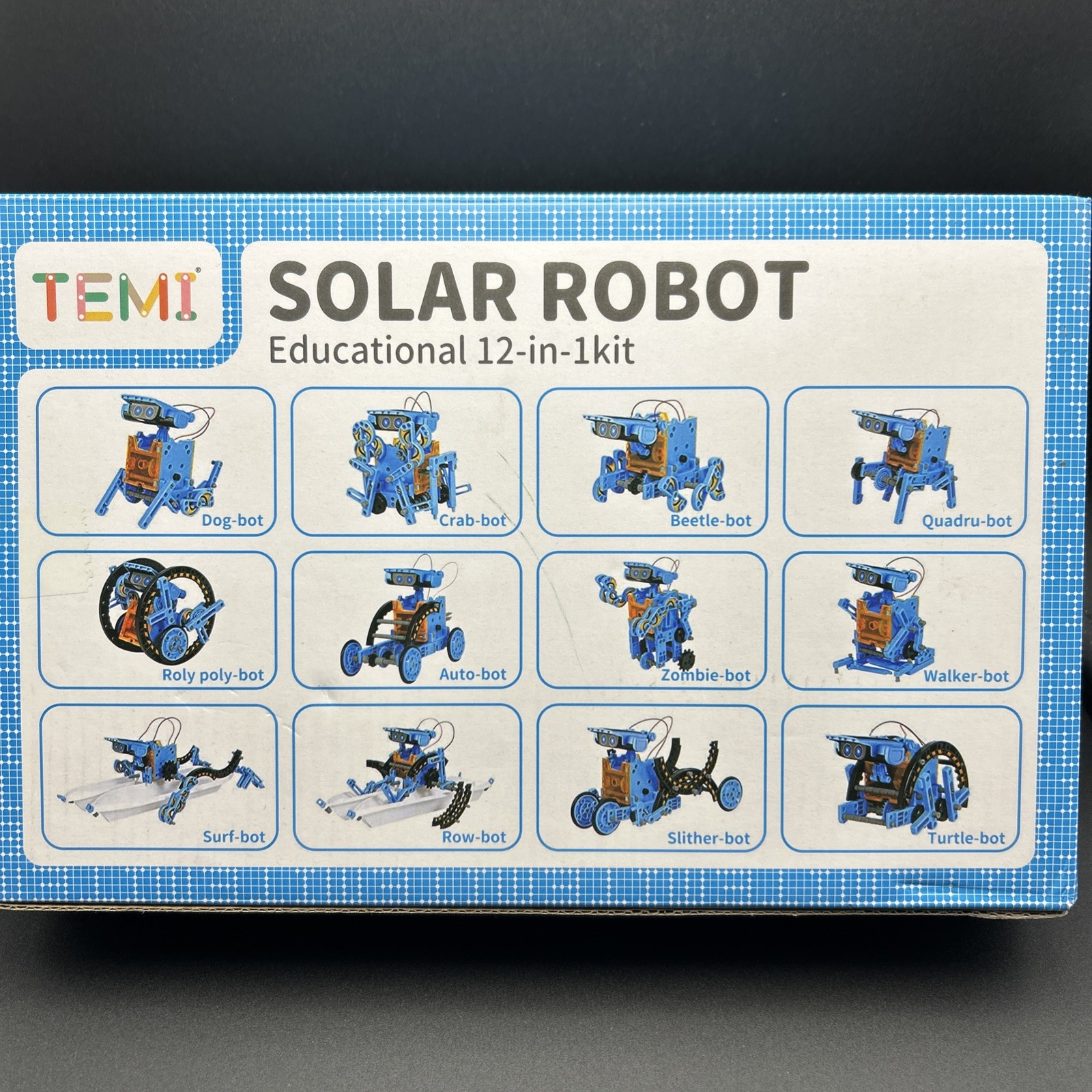 TEMI Solar Robot – 12 in 1 Kit – 190pcs – Ages 8+ – Sealed – Free Ship!
