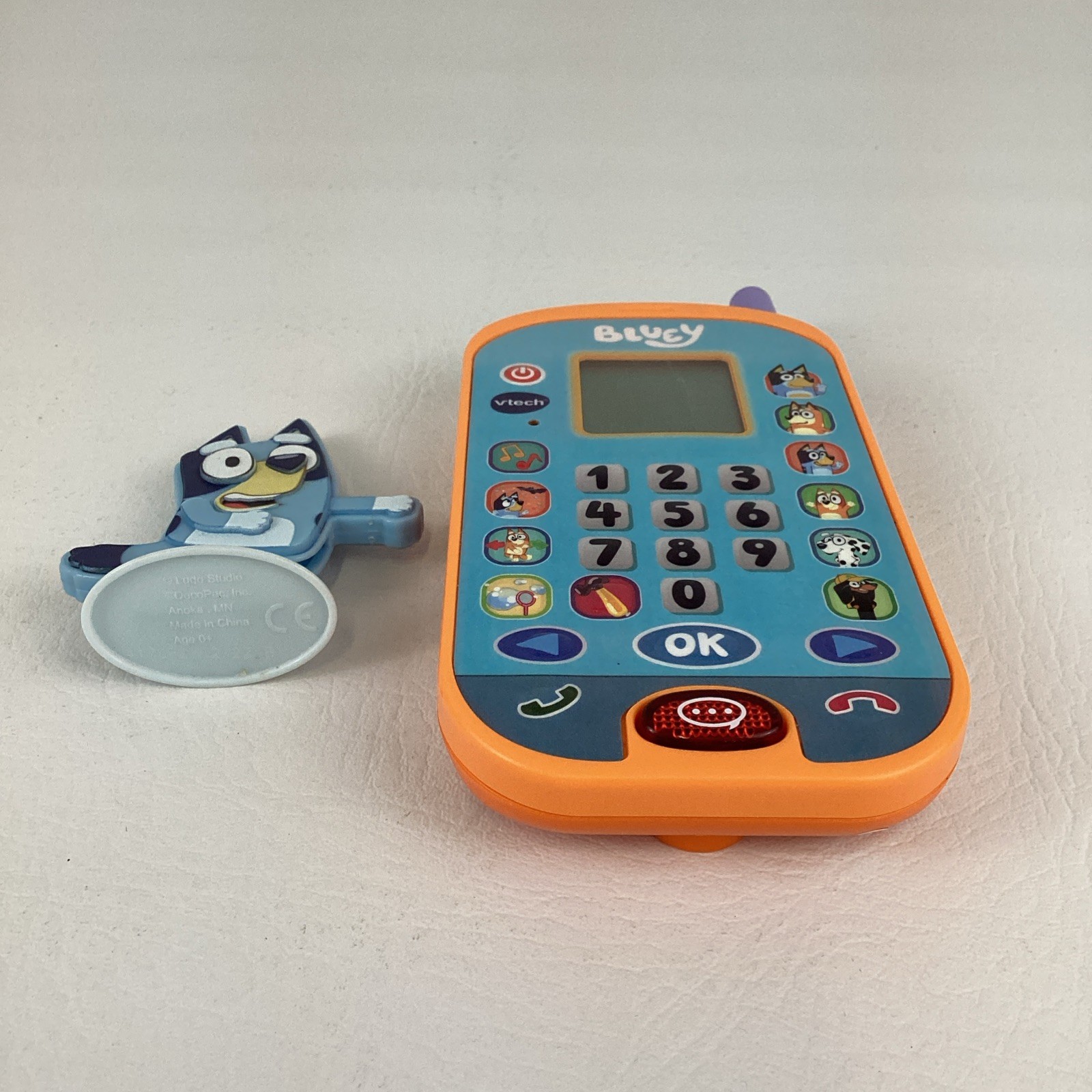 VTech Bluey Ring Ring Phone Handheld Electronic Toy Activity Chat Tested Lot