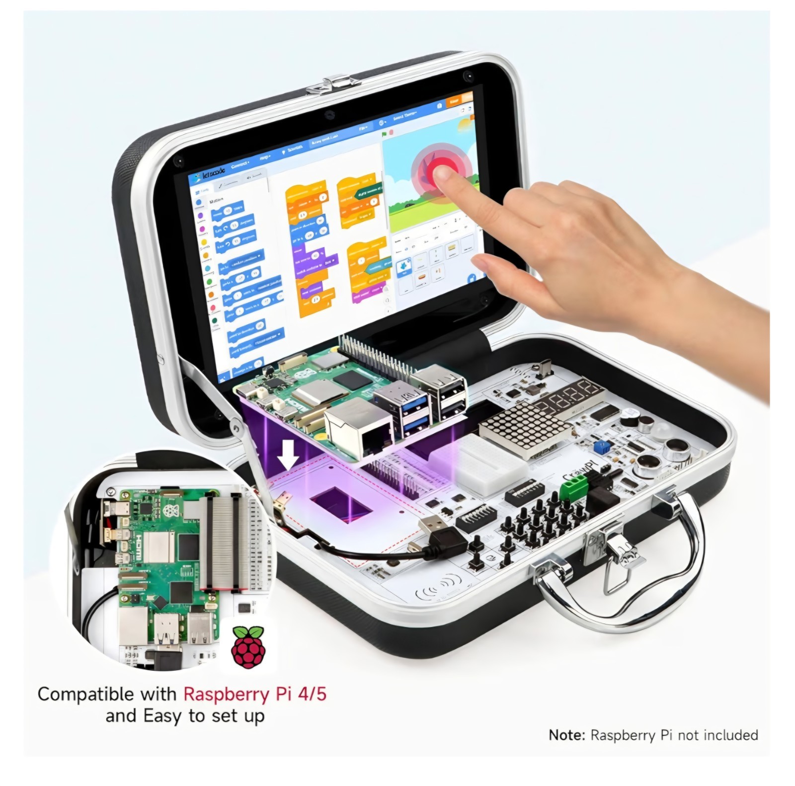 ELECROW for Raspberry Pi 5 Kit, with Pi 5 Single Board Computer, Crowpi Pi 5 …