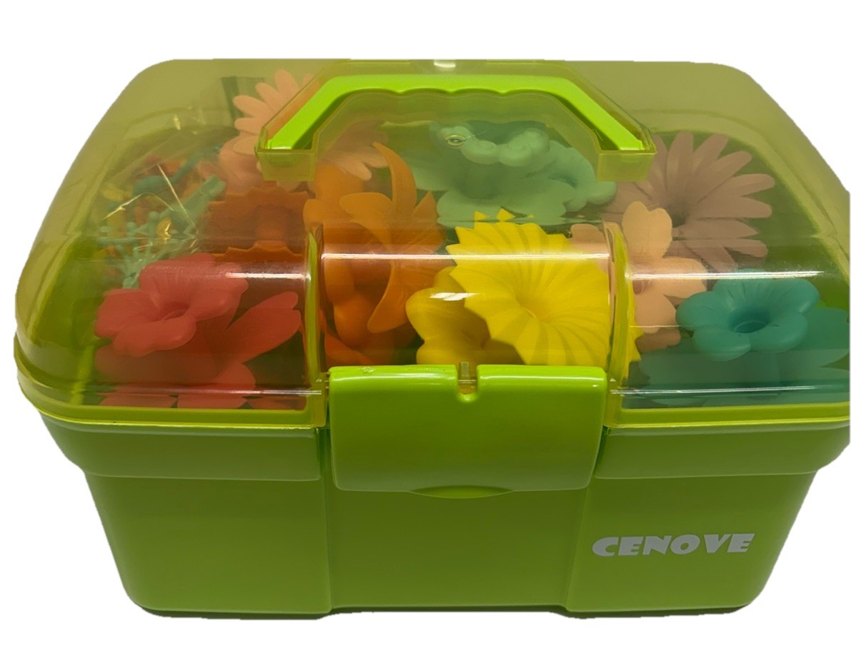 CENOVE Flower Garden Building Toy Set 115 PCS STEM Educational w/ Case