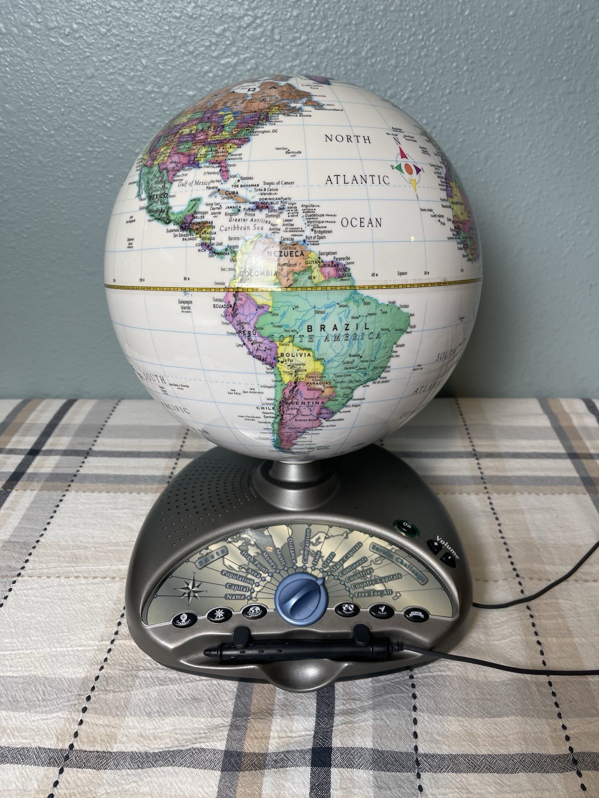 LeapFrog Odyssey III Interactive Talking Globe Atlasphere 40001 Tested Works