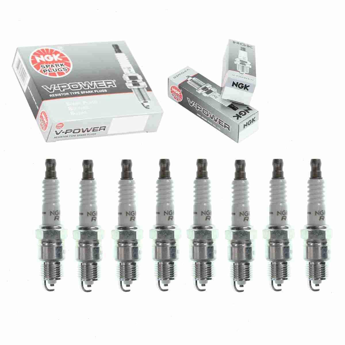 NGK V-Power Spark Plugs for Ford 4.2L 5.0L V8 Mustang 1979-1995