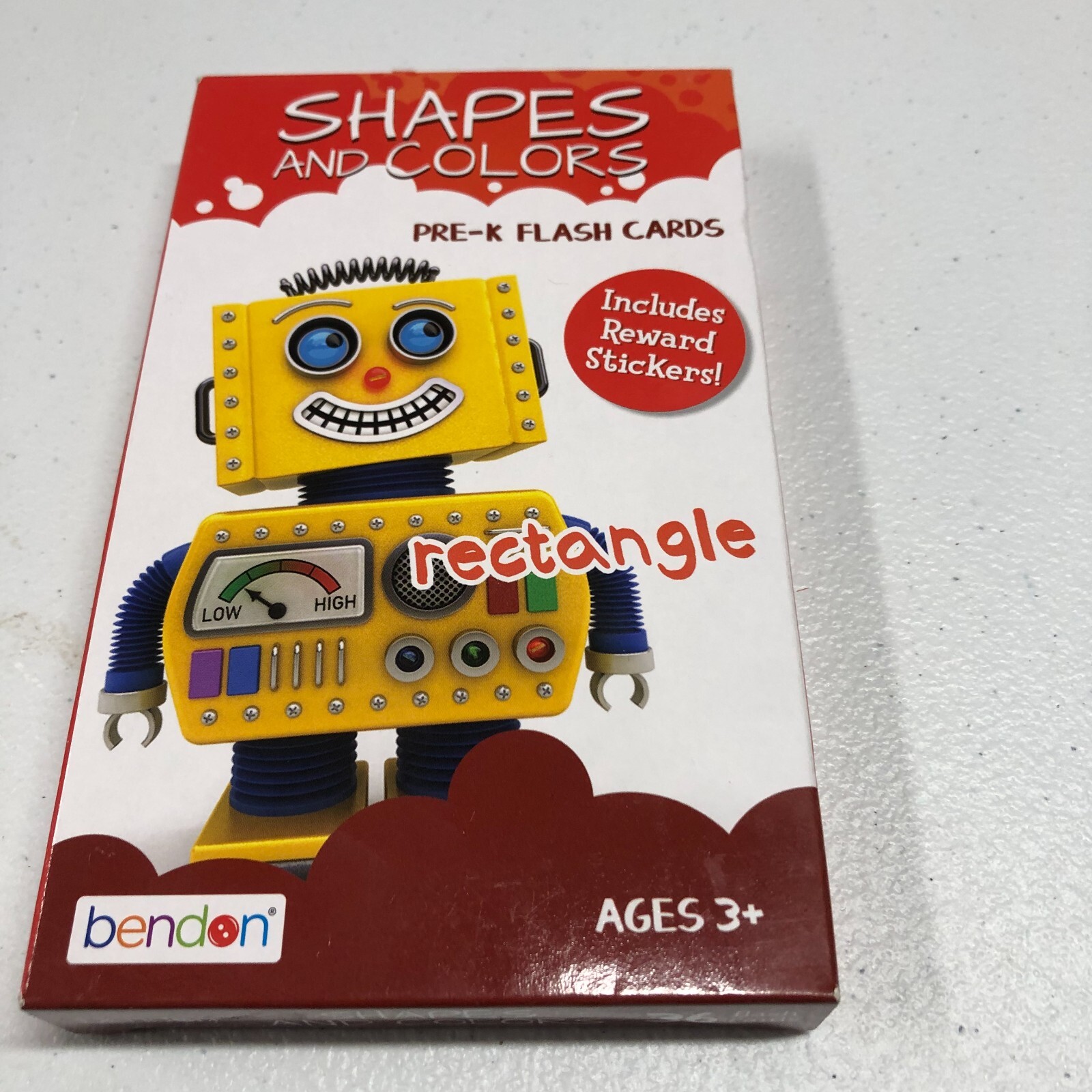Bendon Shapes And Colors Pre-K Flash Cards set of 36 New Includes Reward Sticker