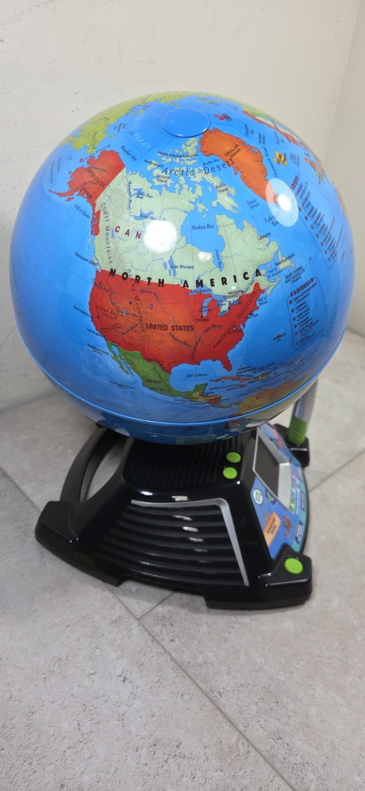 LeapFrog Magic Adventures Globe BBC Educational Interactive Toy & Stylus TESTED