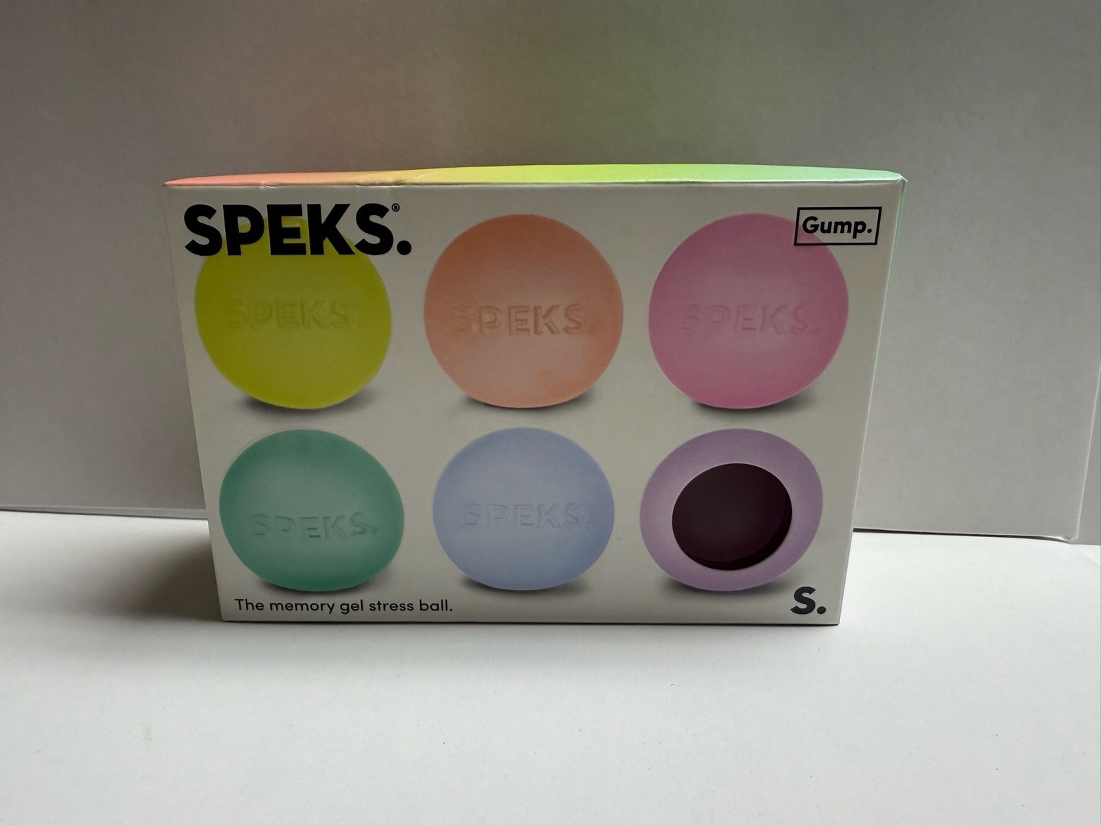 Speks Gump Memory Gel Stress Balls Set of 6 Multicolor Ages 8-11 Years