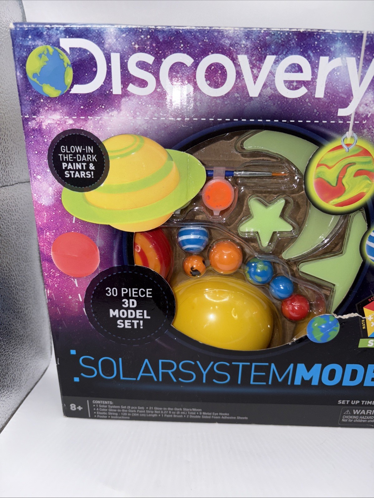 Discovery Channel Kids STEM 3D Glow-in-the-Dark Solar System Model Kit – SEALED