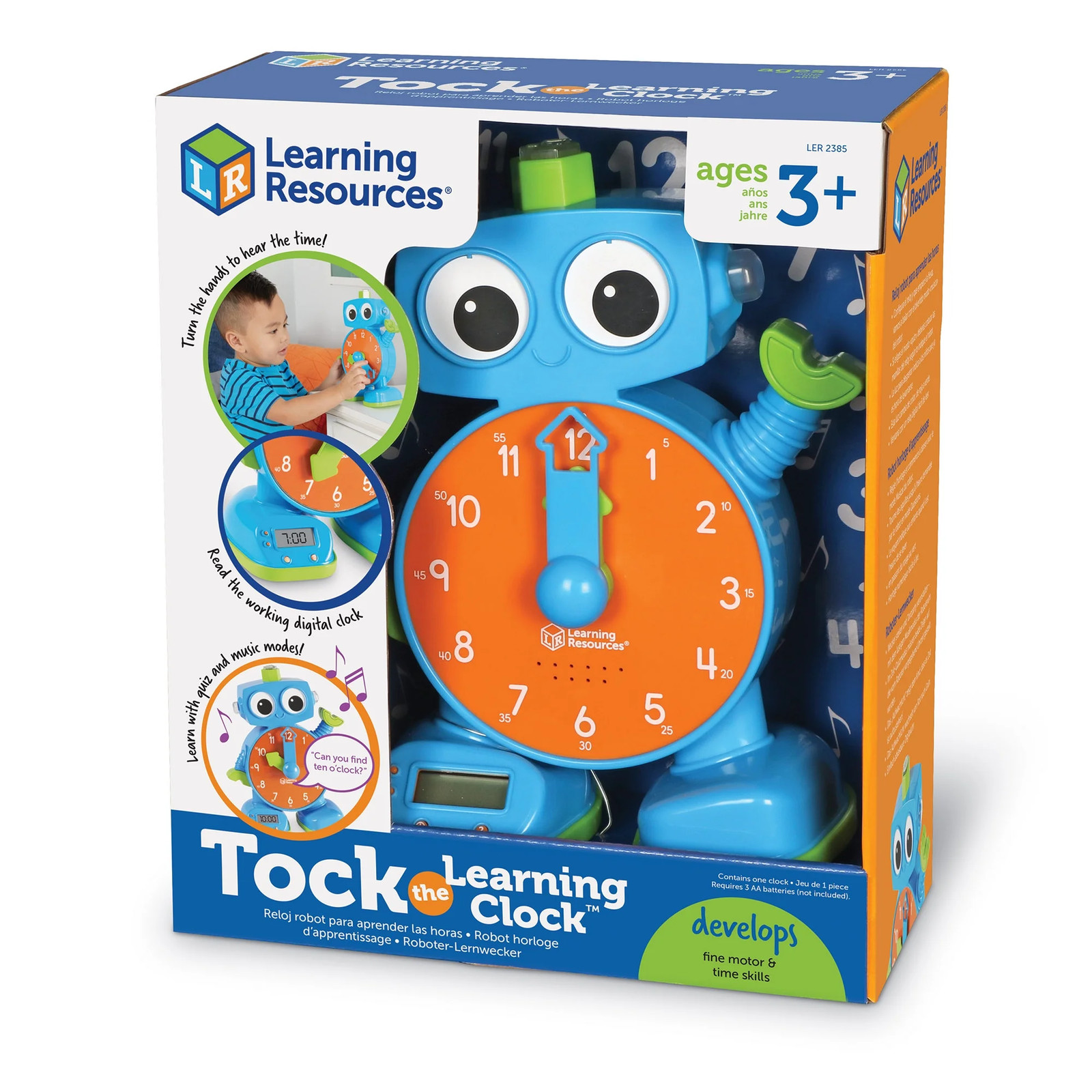 Learning Resources Tock the Learning Clock – Learn To Read A Clock for Children