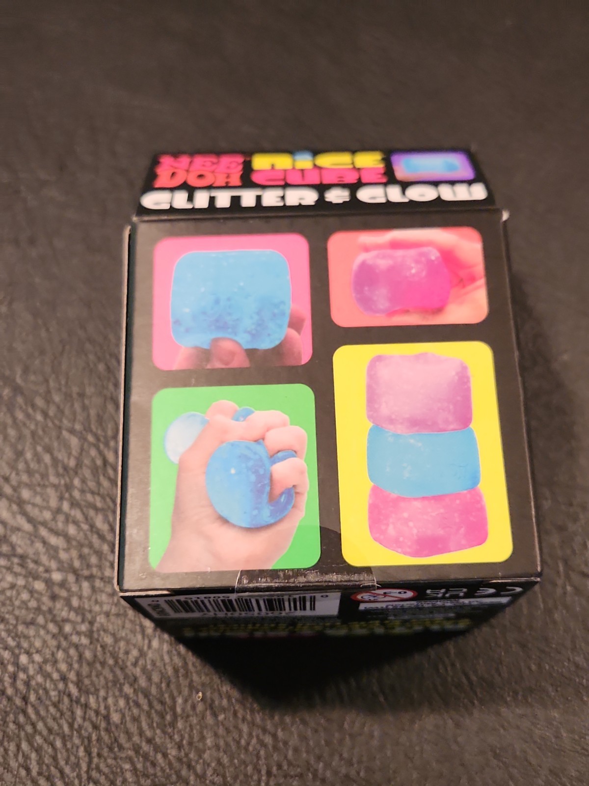 NeeDoh Pink Nice Cube Glitter and Glow Nee Doh Squishy New Never Opened Sealed