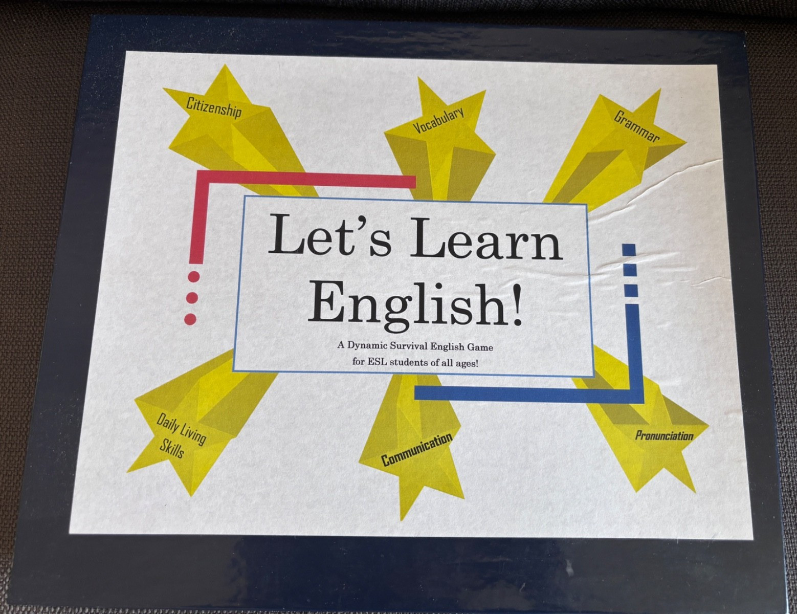 Let’s Learn English Board Game ESL Educational Board Game Fun Grammar-Teach