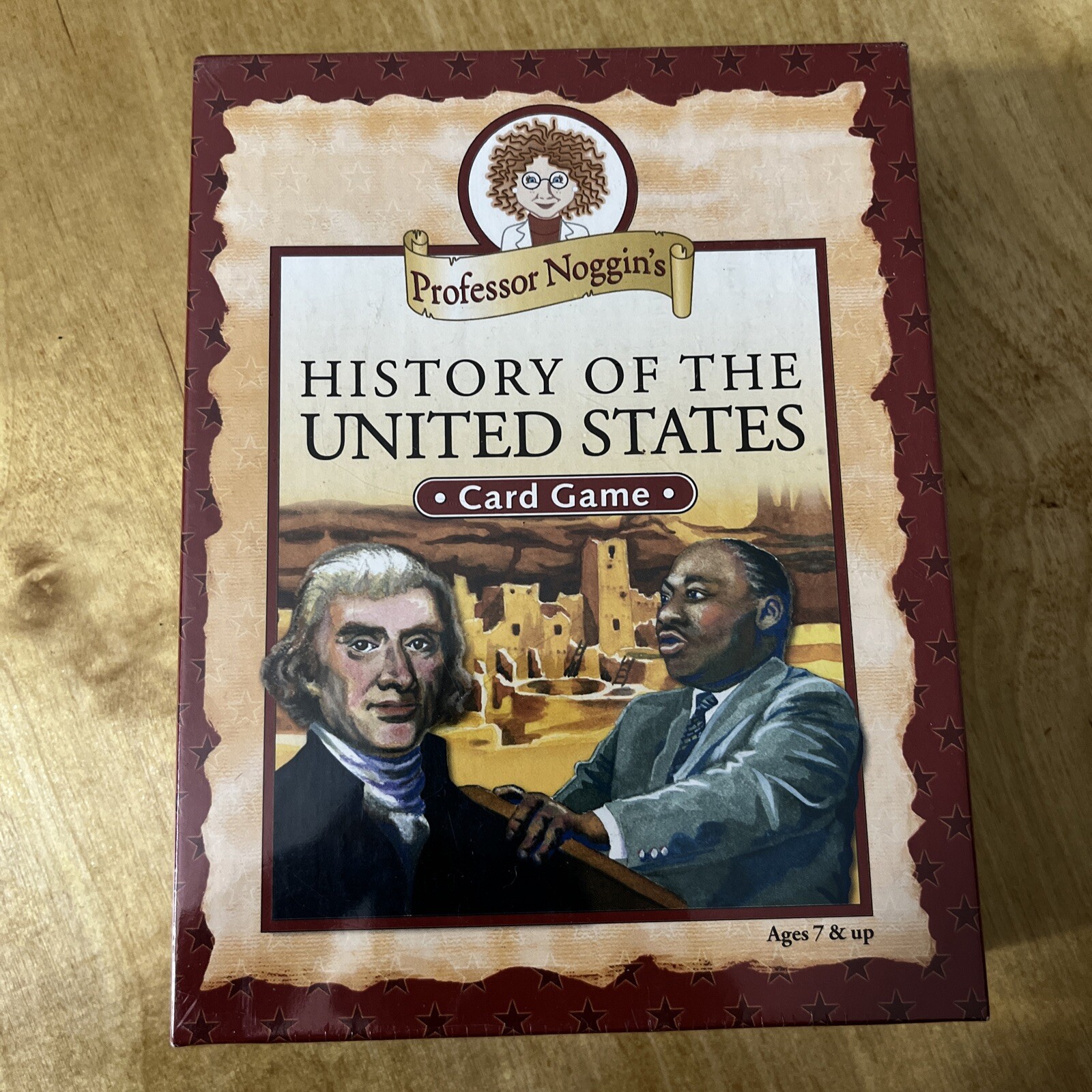 Professor Noggin History Of The United States Card Game Home School Factory Seal