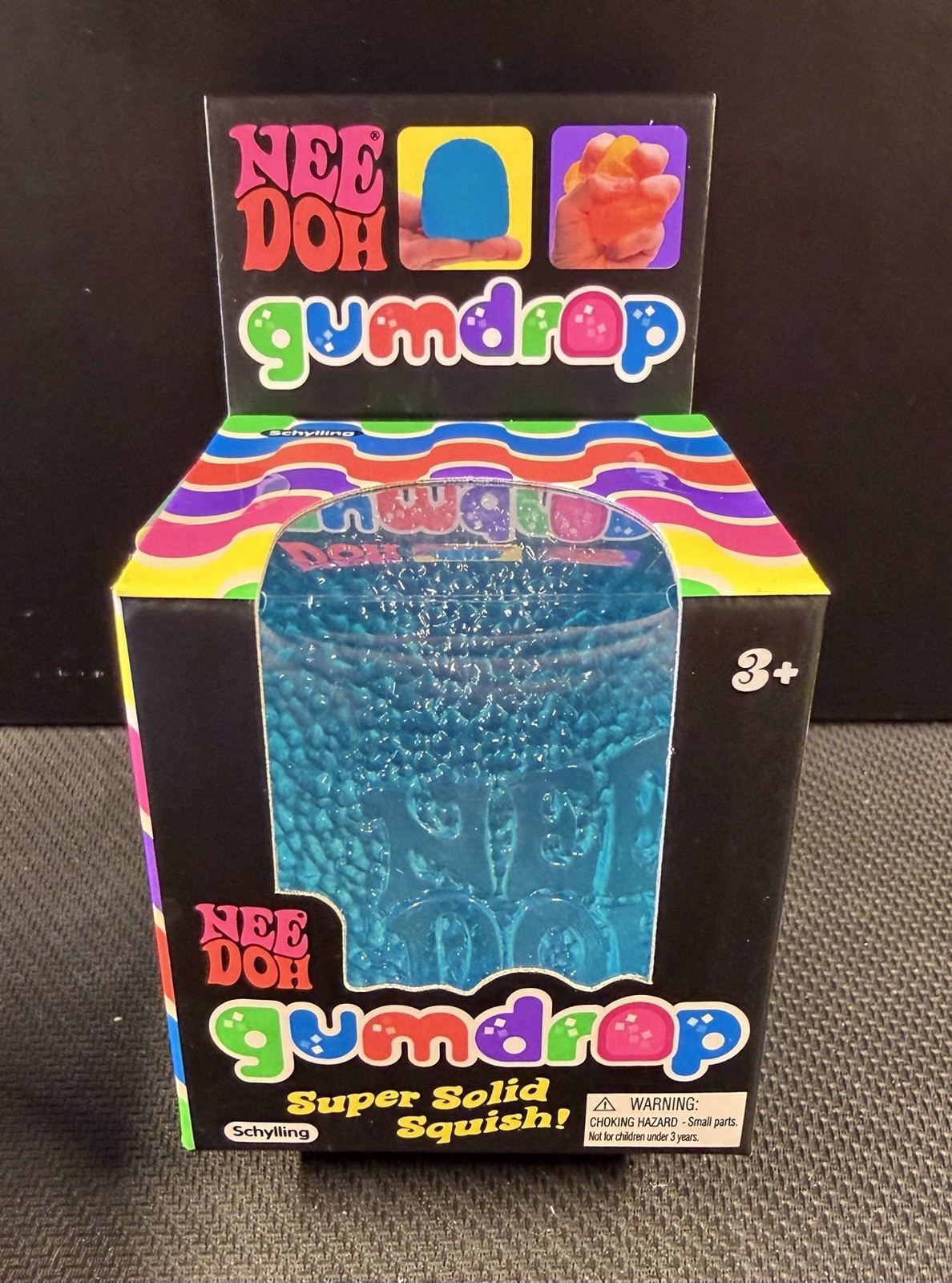 NeeDoh Squishy BUNDLE LOT 4- Viral Tiktok Authentic Schylling Nee Doh! BLUE