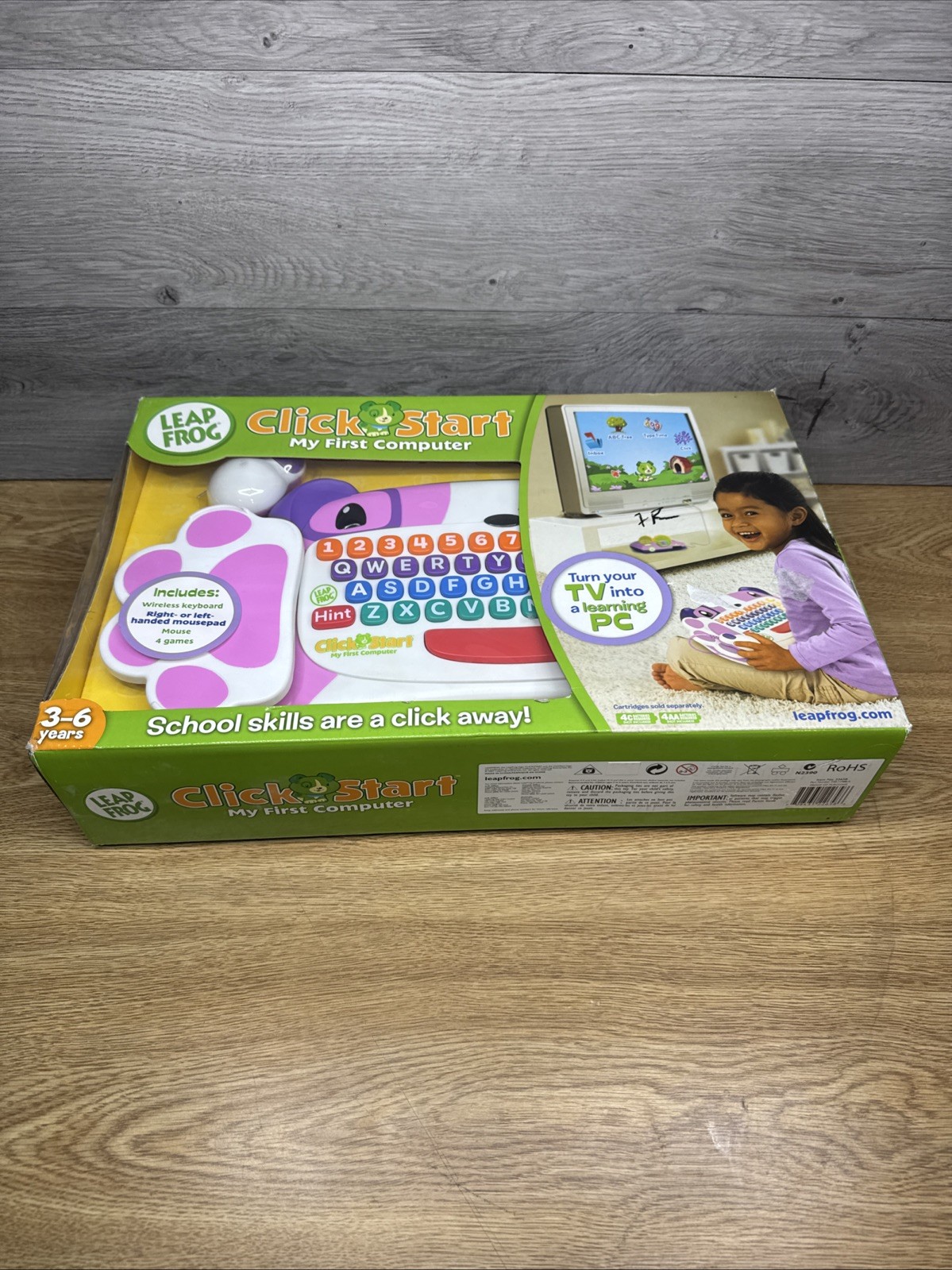 LeapFrog Clickstart My First Computer Wireless Keyboard New Sealed