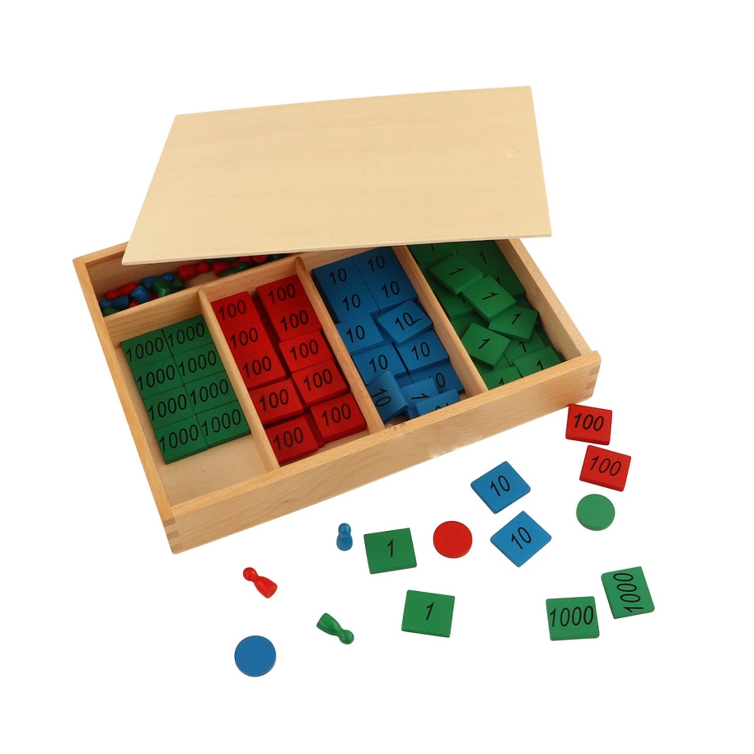 Montessori Stamp Game Professional Version Math Material Early Development Wo