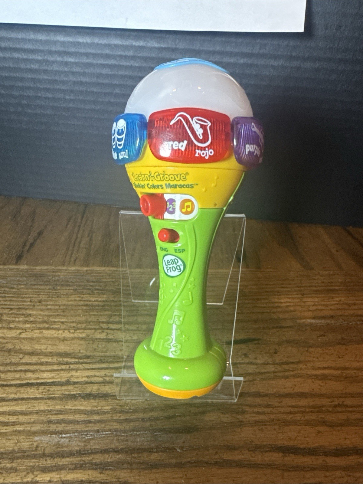 1 LeapFrog Baby Learn&Groove Shakin Maraca English/Spanish Music (Works)