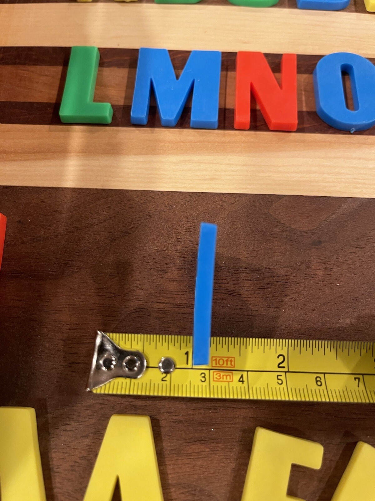 Alphabet Letters Refrigerator Fridge Magnets 1 1/4” FREE SHIPPING