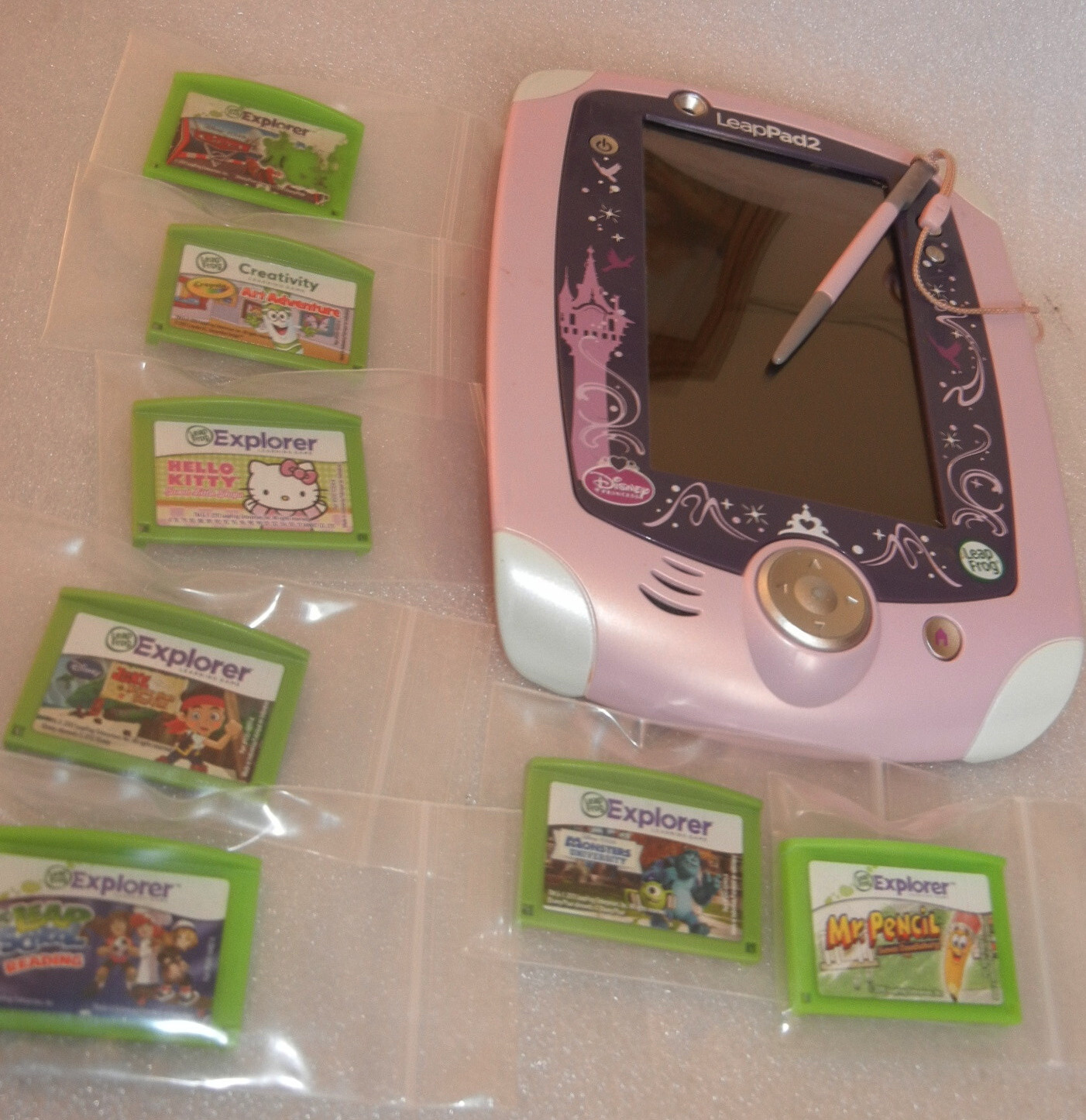 Leapfrog LeapPad 2 Disney Princess Special Handheld System w/ 7 Games