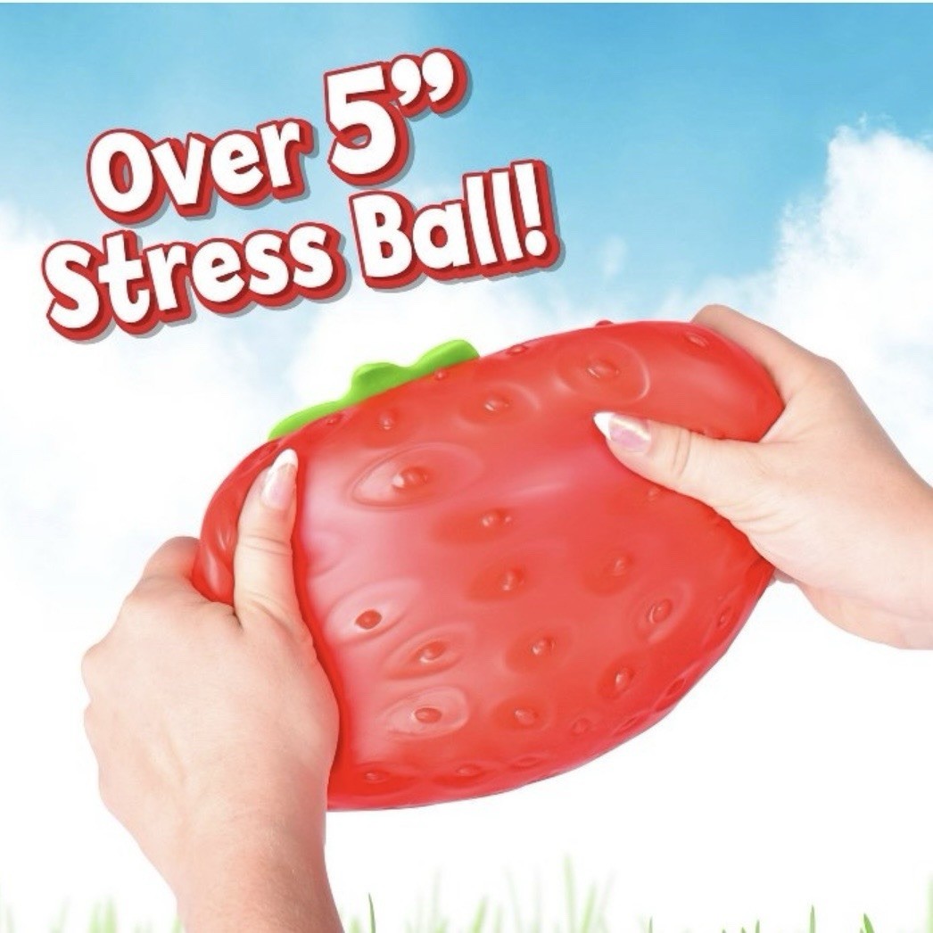 Sunny Days Jumbo Strawberry Squishy Stress Relief Sensory Fidget Toy 5”