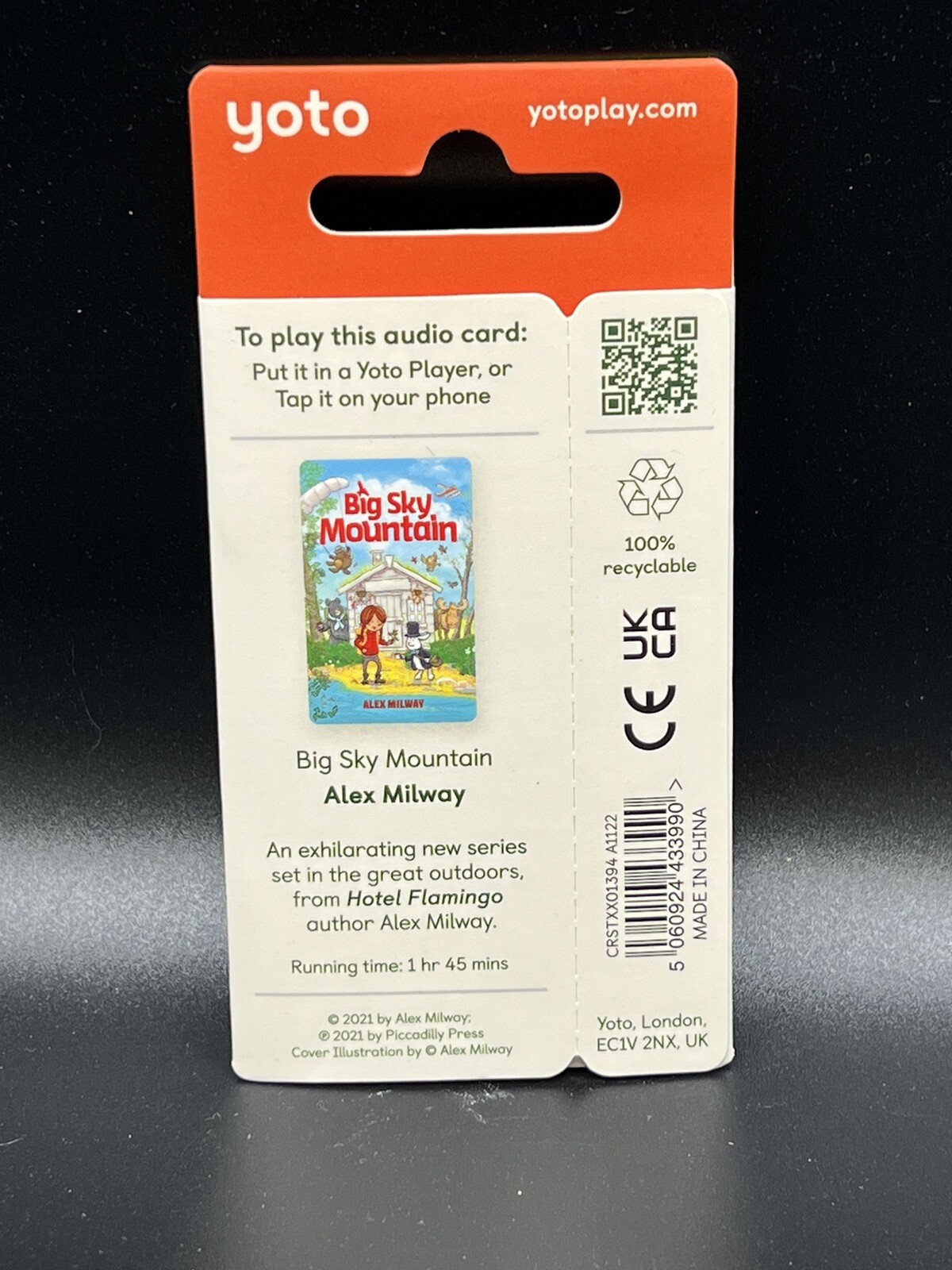 Yoto Big Sky Mountain Alex Milway UK Release Audio Card Works In US
