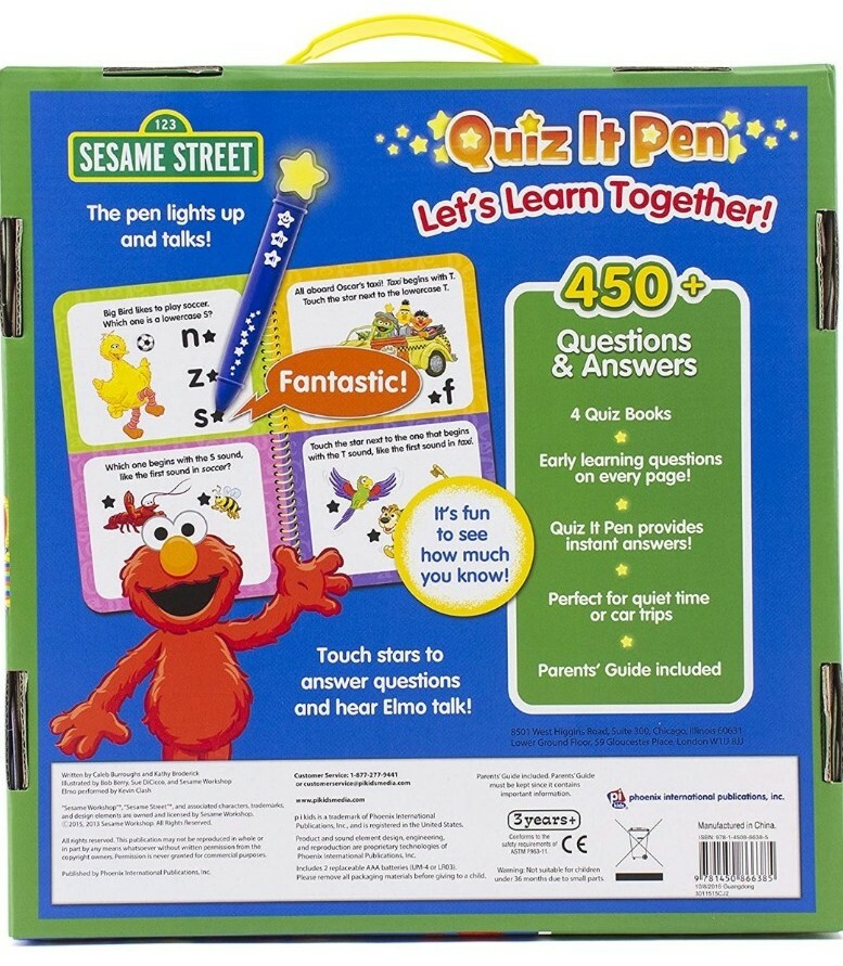 Excellent Quiz It Pen age 3+ PRESCHOOL : Box of 4 with 450 Questions and Answers
