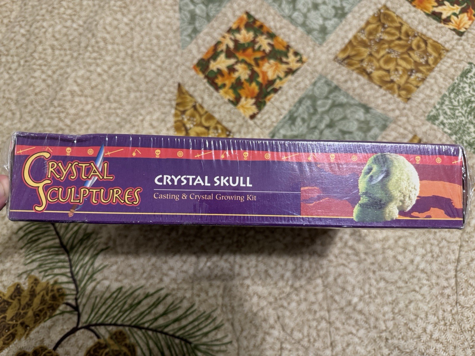 Kristal Crystal Sculptures Skull Casting & Growing Kit Pirates, 1999, Glows, New