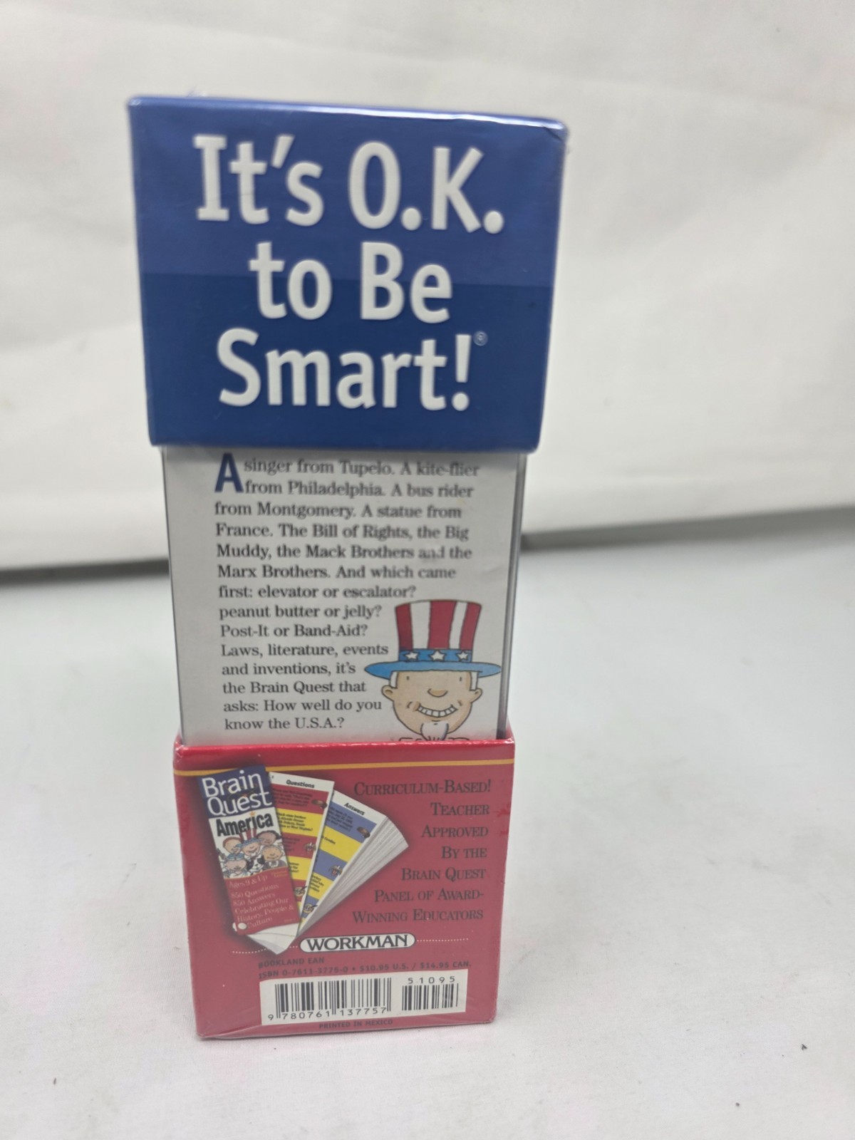 Brain Quest America Educational Trivia Game Updated Edition 850 Questions 9 & Up