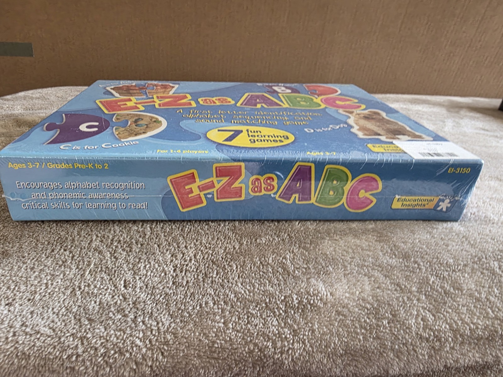 E-Z As ABC 7 Fun Learning Games Ages 3 To 7 New