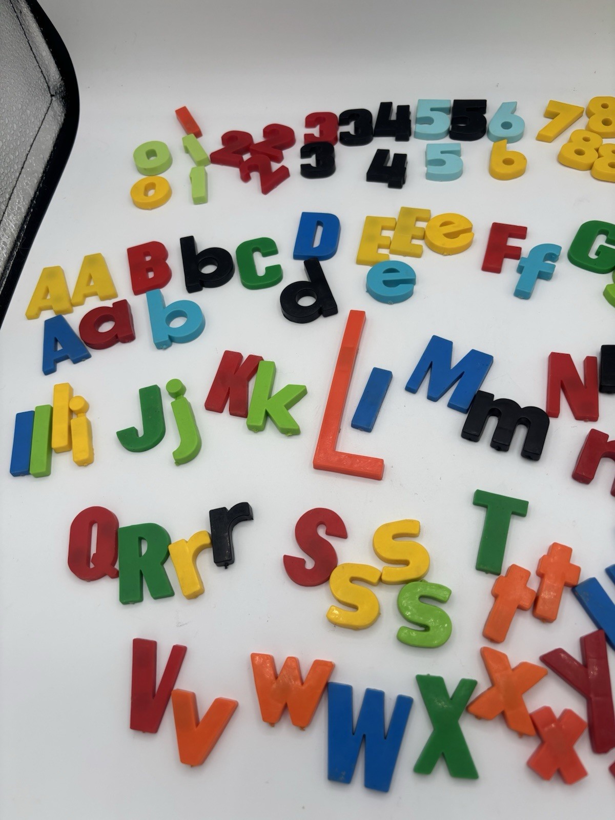 Magnetic Alphabet Letters & Numbers Vintage & Modern – Mixed Lot Of approx 96