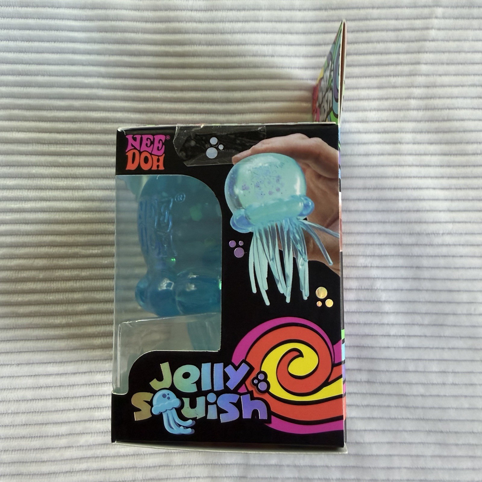 Schylling NeeDoh Jelly Squish Blue Super Solid Squish Sensory TikTok VIRAL NIB