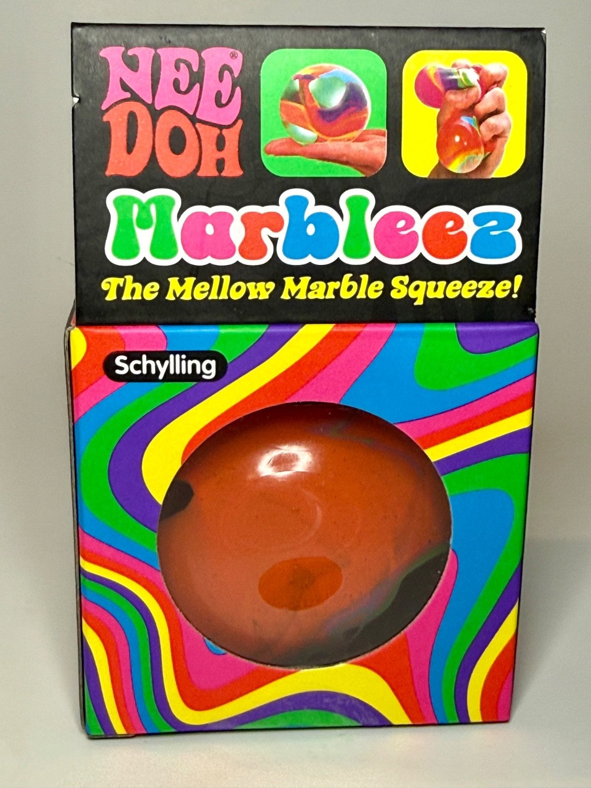 ULTRA RARE 🔥 NeeDoh Marbleez Mellow Marble Multicolor Squishy Toy ✨ AUTHENTIC