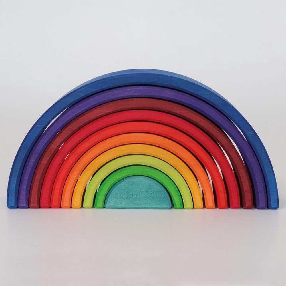 Grimm’s Spiel und Holz Design Grimms Rainbow Number Country, 10 Pieces
