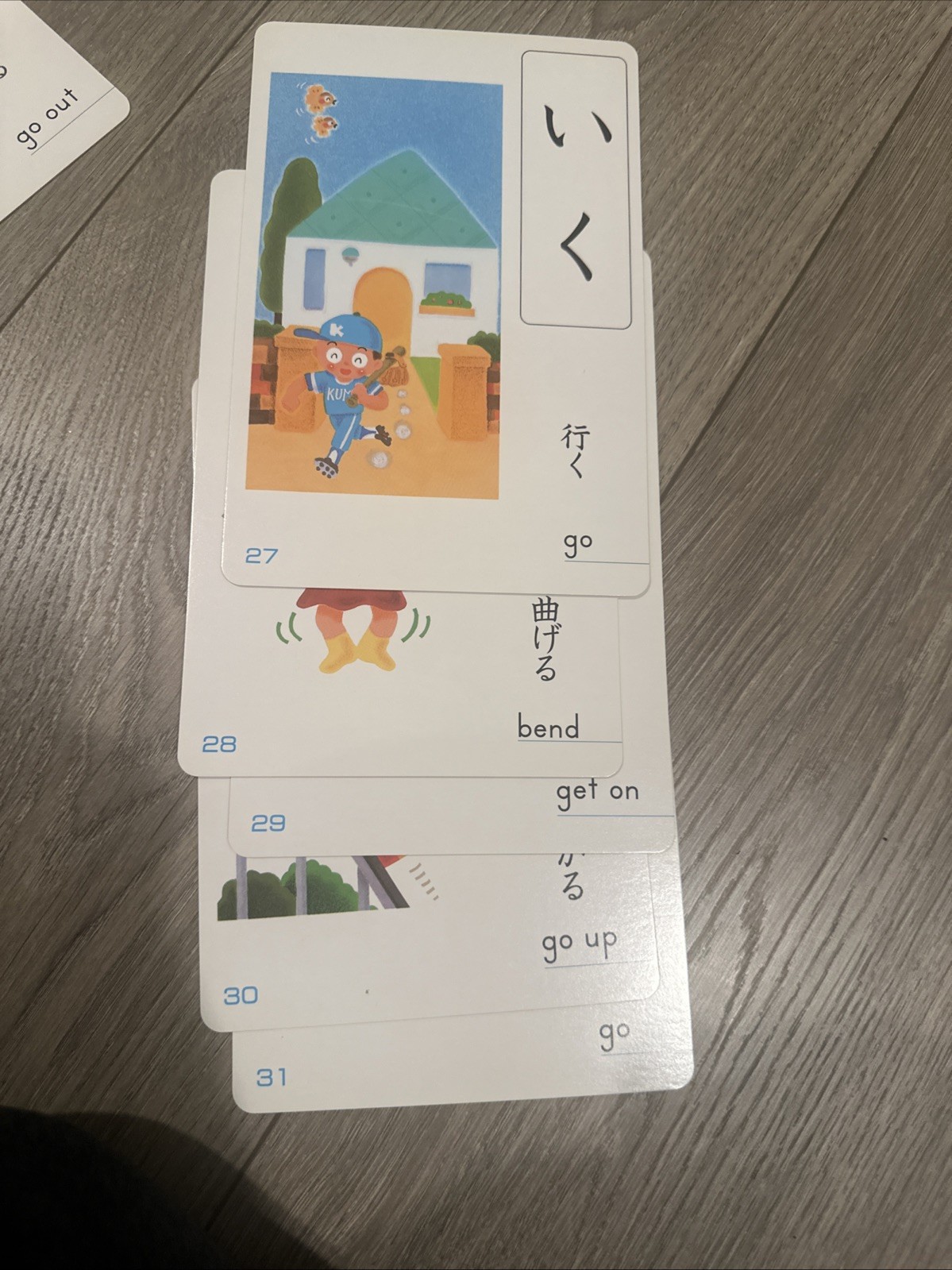 Kumon Opposite Words Card educational set for toddlers Japan