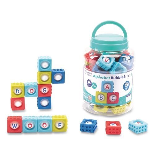 Educational Insights Alphabet BubbleBrix. Ages 3 to 7, Plastic, 42 Pieces