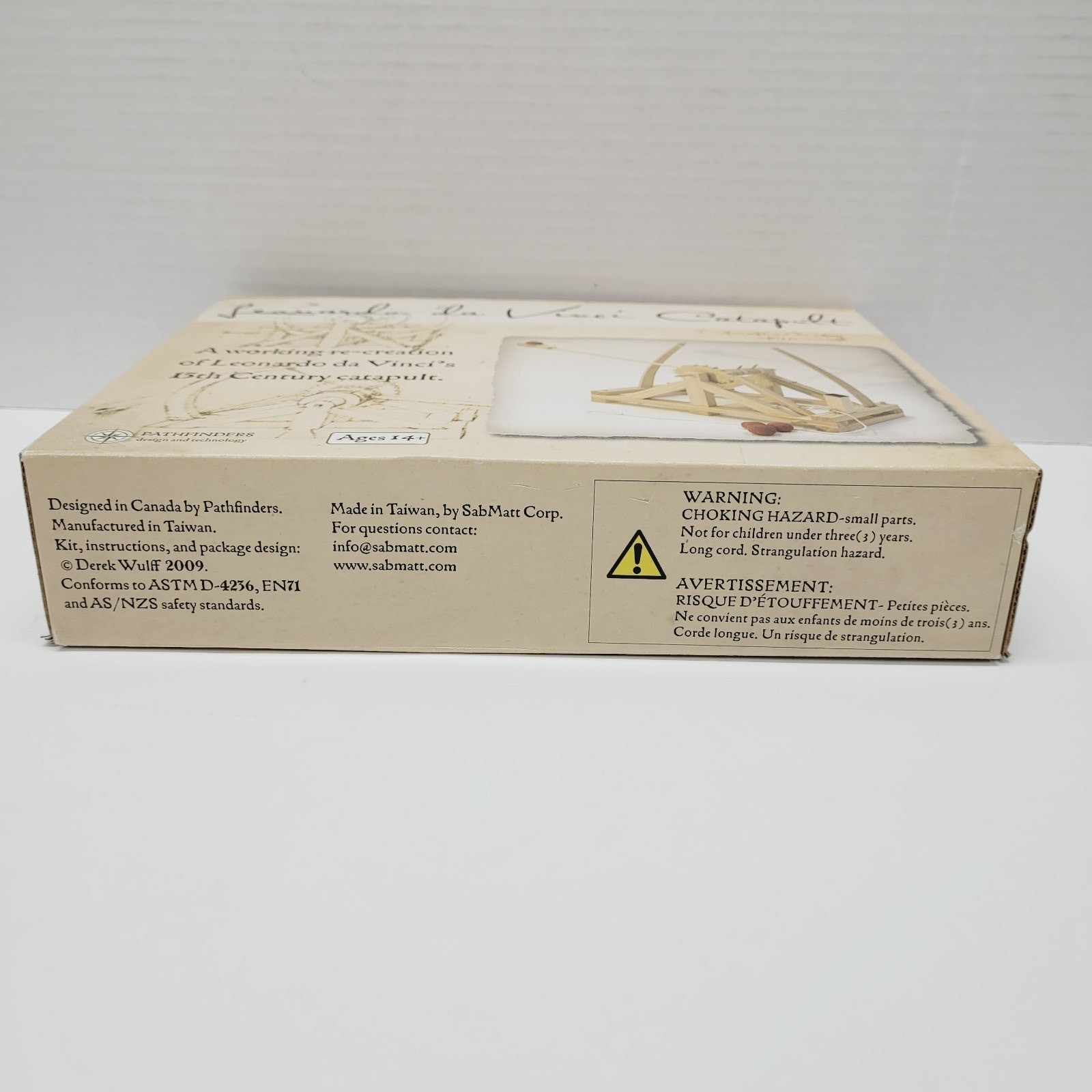 Pathfinders Leonardo da Vinci Catapult STEM Kit – Science & Engineering Toy NEW