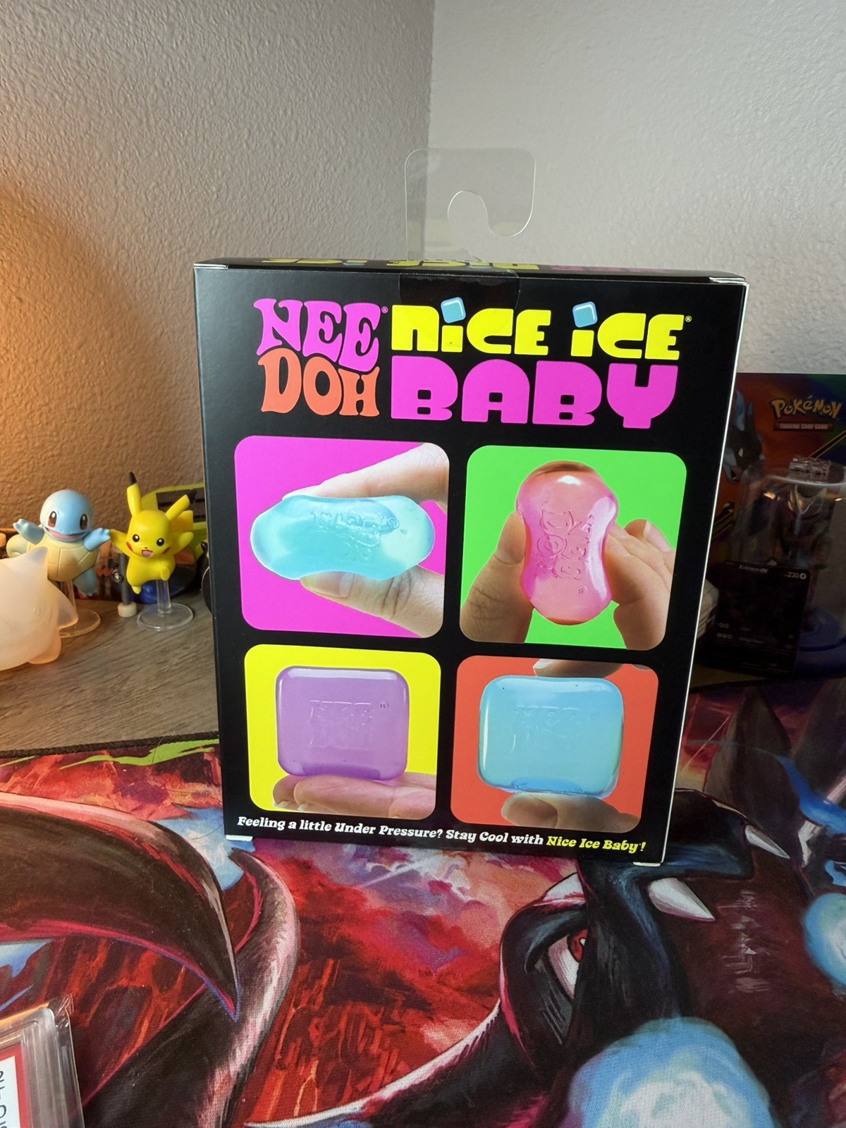 NeeDoh Nice Ice Baby 4 pack Nee Doh Mini Nice Cubes Pink Blue Purple NEW SEALED