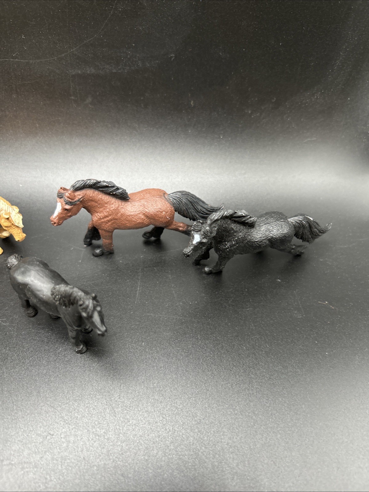 Safari LTD 2” mini horse Lot 6 Animal Figurine farm toy figure 1990s