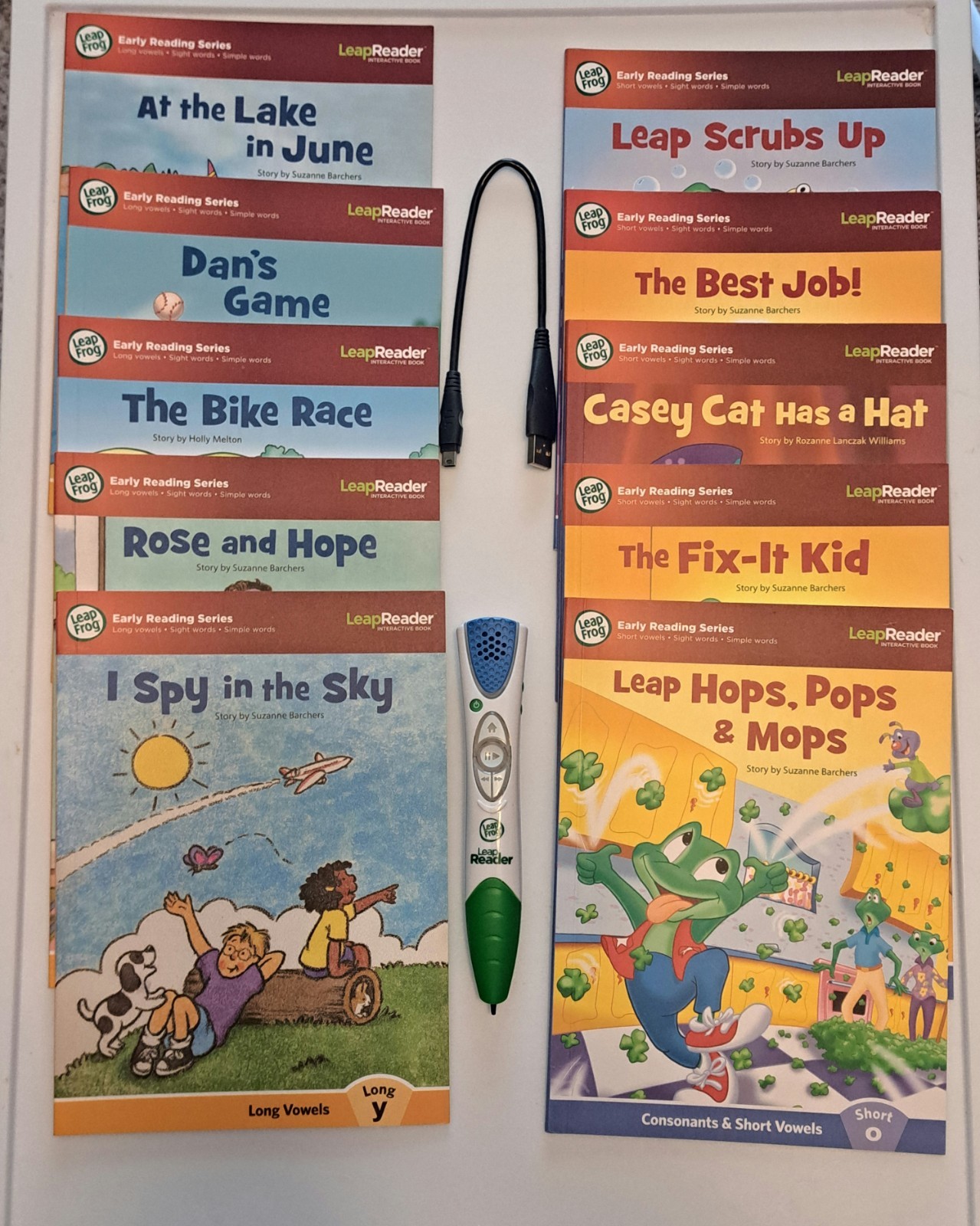 Leap Frog Leap Reader Learn To Read Early Reader Series, With Pen, 10 Book Set